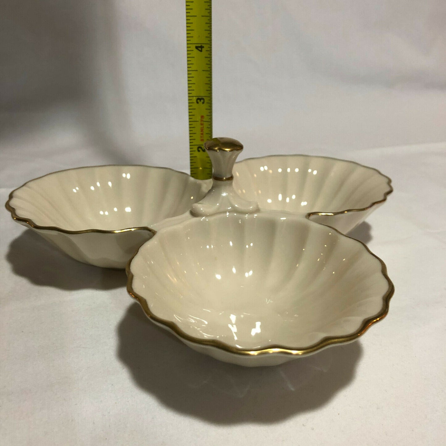 Lenox Ivory Fontaine Server Divided Dish with Gold Accents - Nostalgia 2 Now