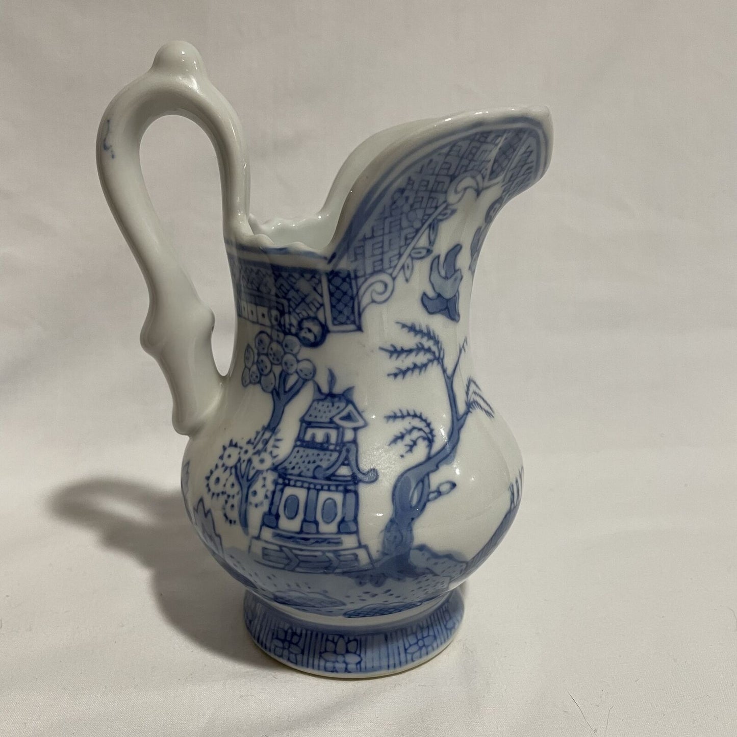 Vintage Chinese Blue & White Porcelain Pitcher - Nostalgia 2 Now
