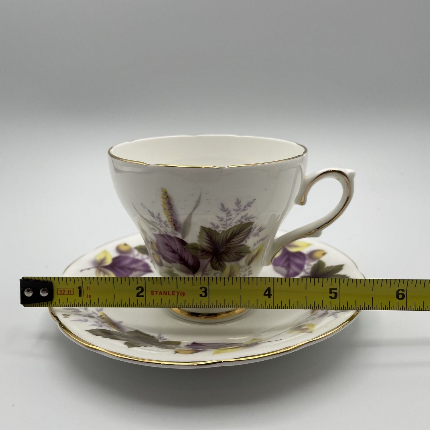 Vintage Sutherland Tea Cup and Saucer With Fall Leaves - Nostalgia 2 Now