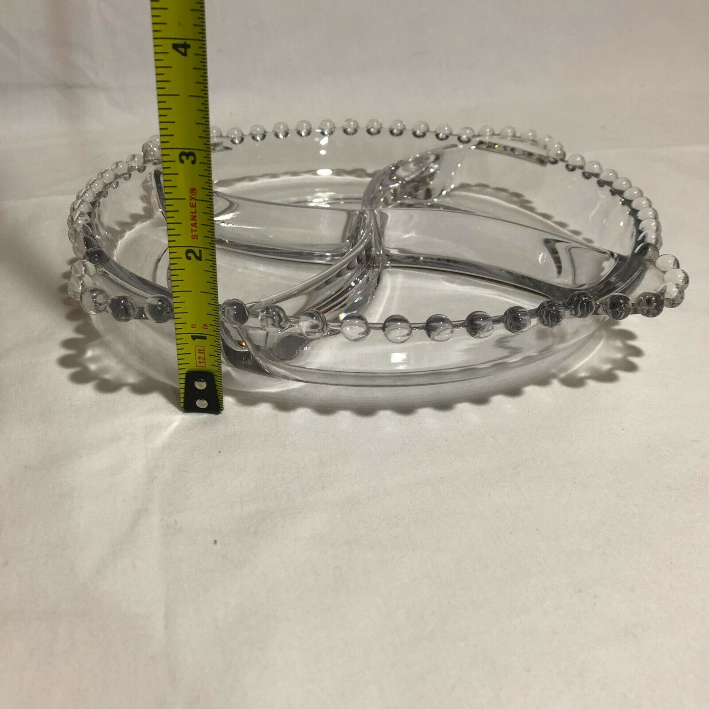Vintage Imperial Glass Candlewick Pattern 4-part Divided Relish Dish-Mid-Century - Nostalgia 2 Now