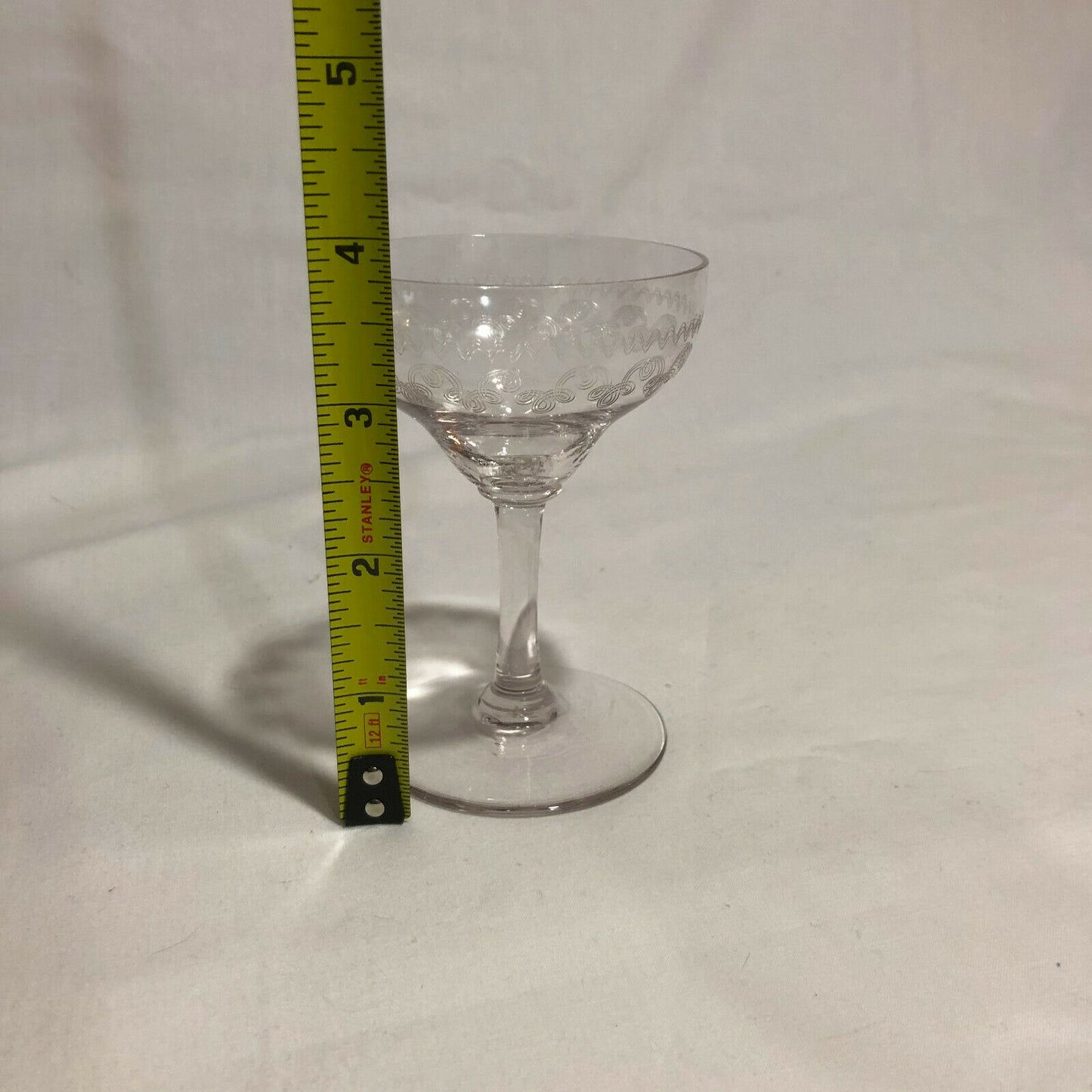 2 Pall Mall Design Vintage Acid Etched Design Wine Glasses-Simply Beautiful! - Nostalgia 2 Now