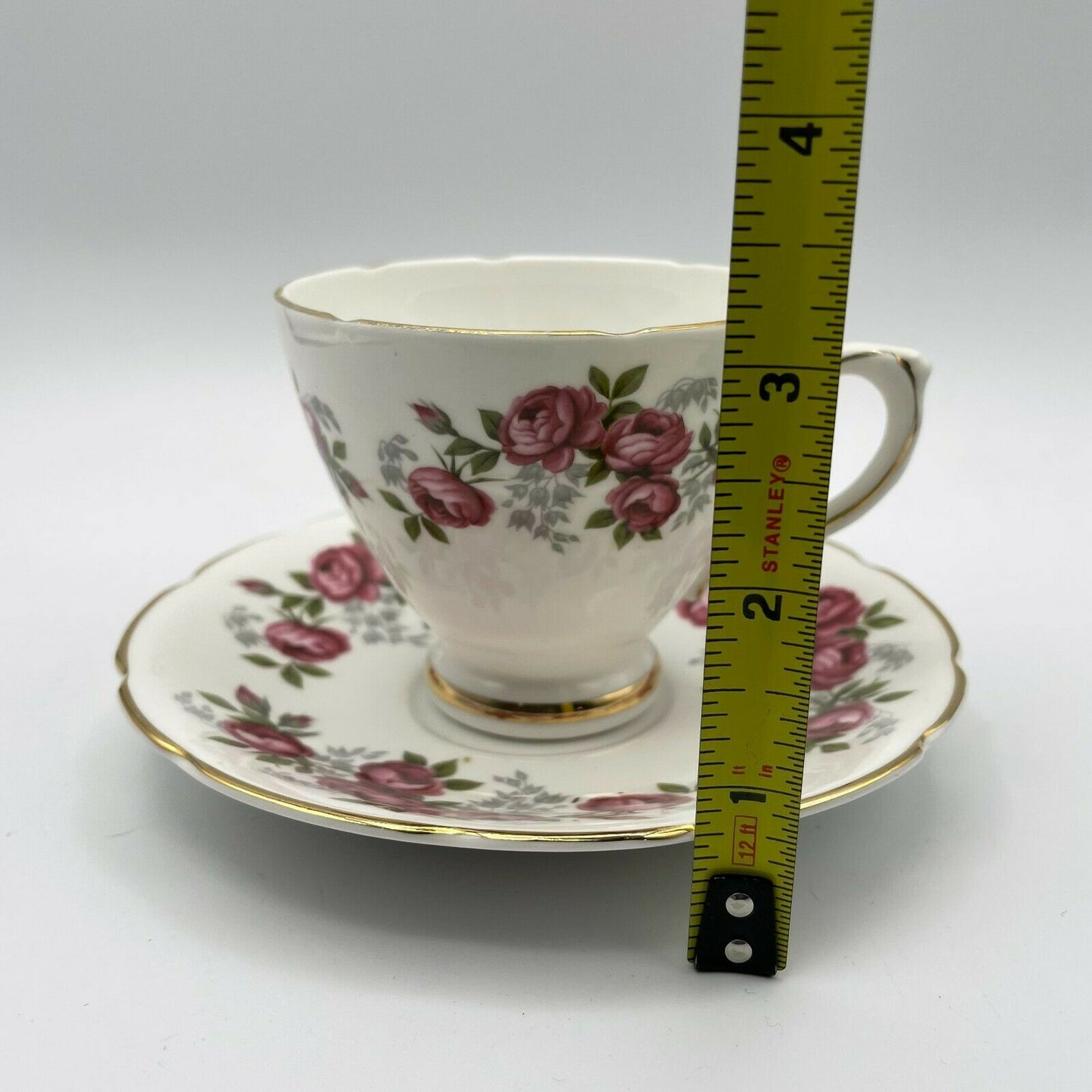 Vintage Royal Sutherland Rose Cup & Saucer England Bone China - Nostalgia 2 Now