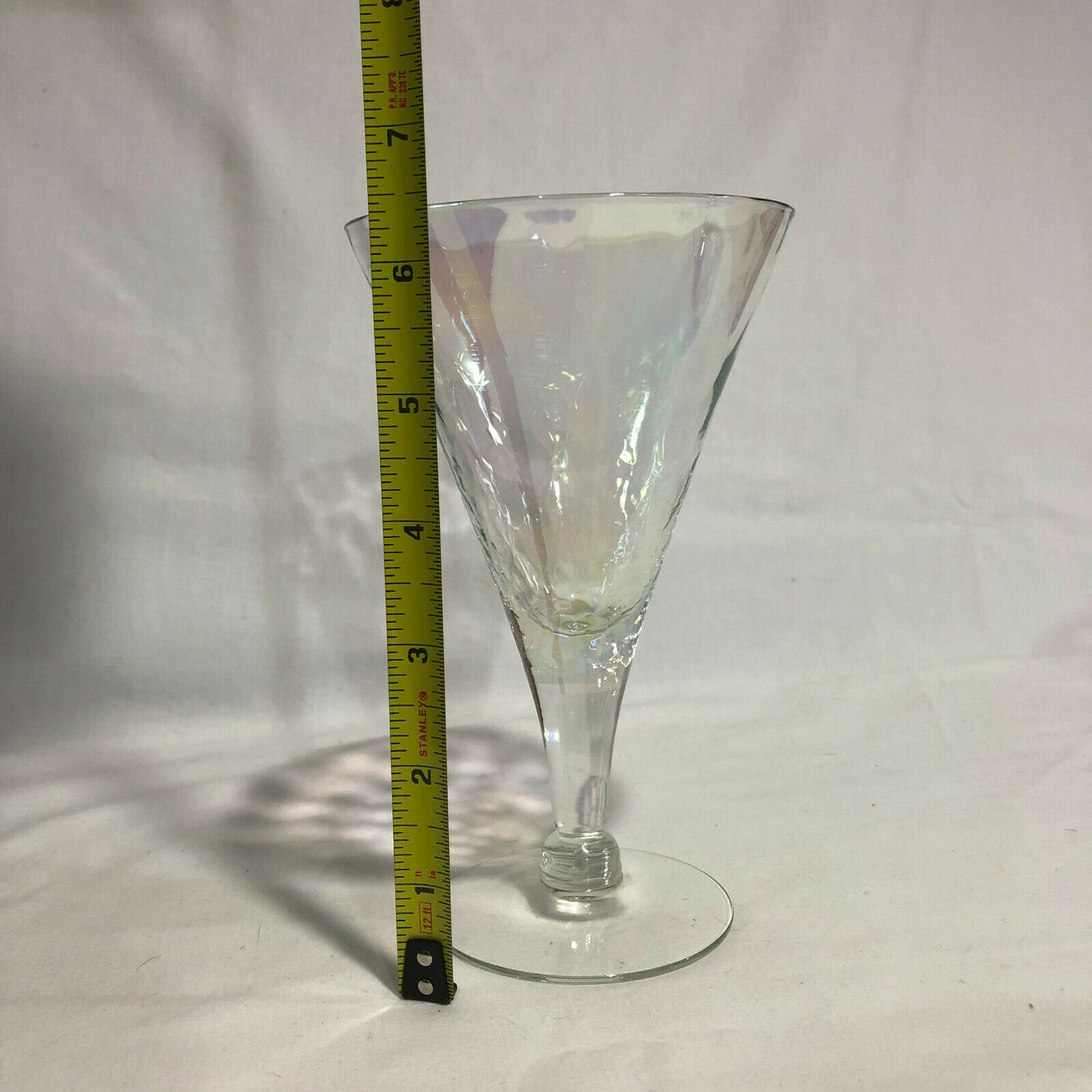 Vintage Iridescent Stemware 3 Tall Wine Glasses - Nostalgia 2 Now