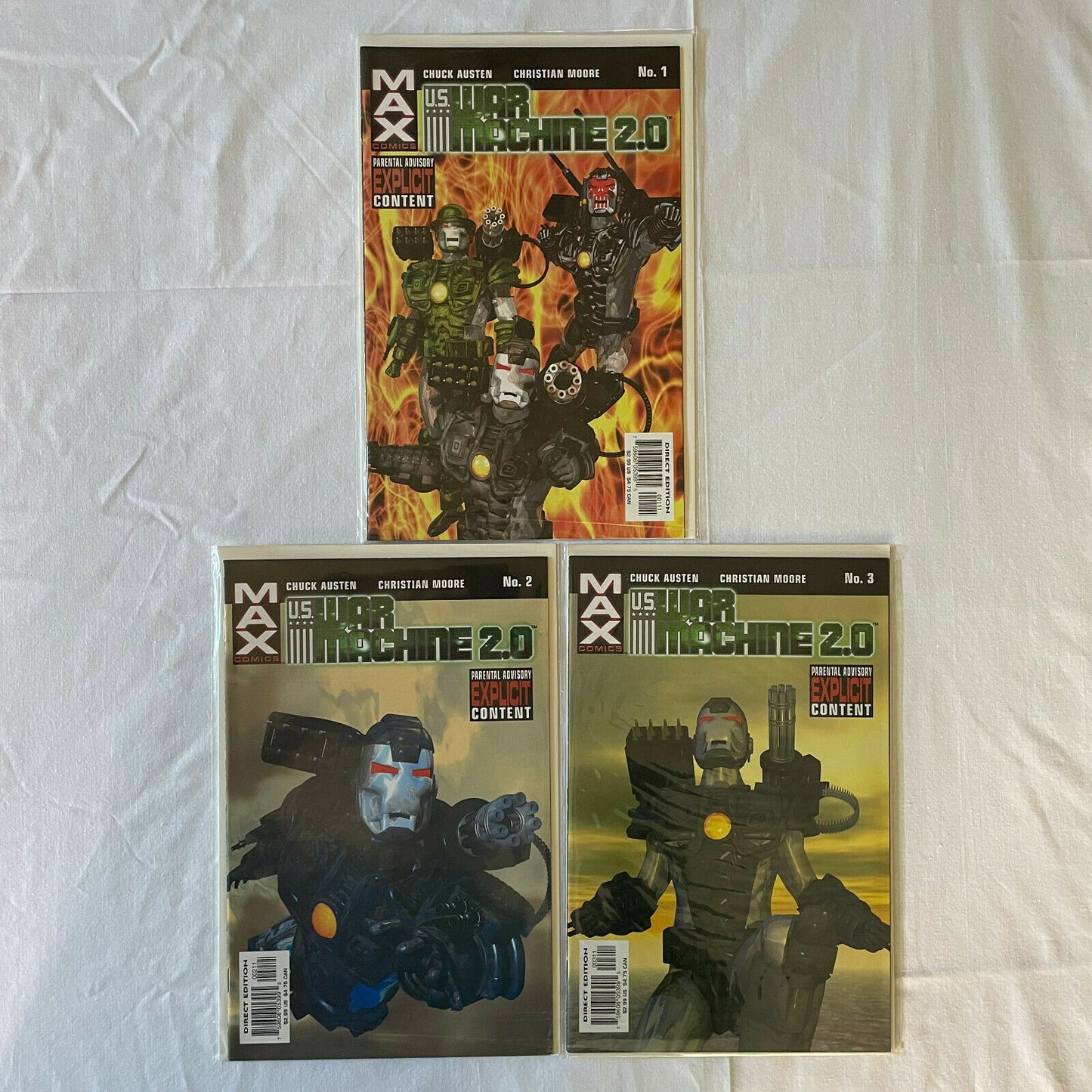 U.S. War Machine 2.0 (MAX) Marvel Comics 1-3 - Nostalgia 2 Now