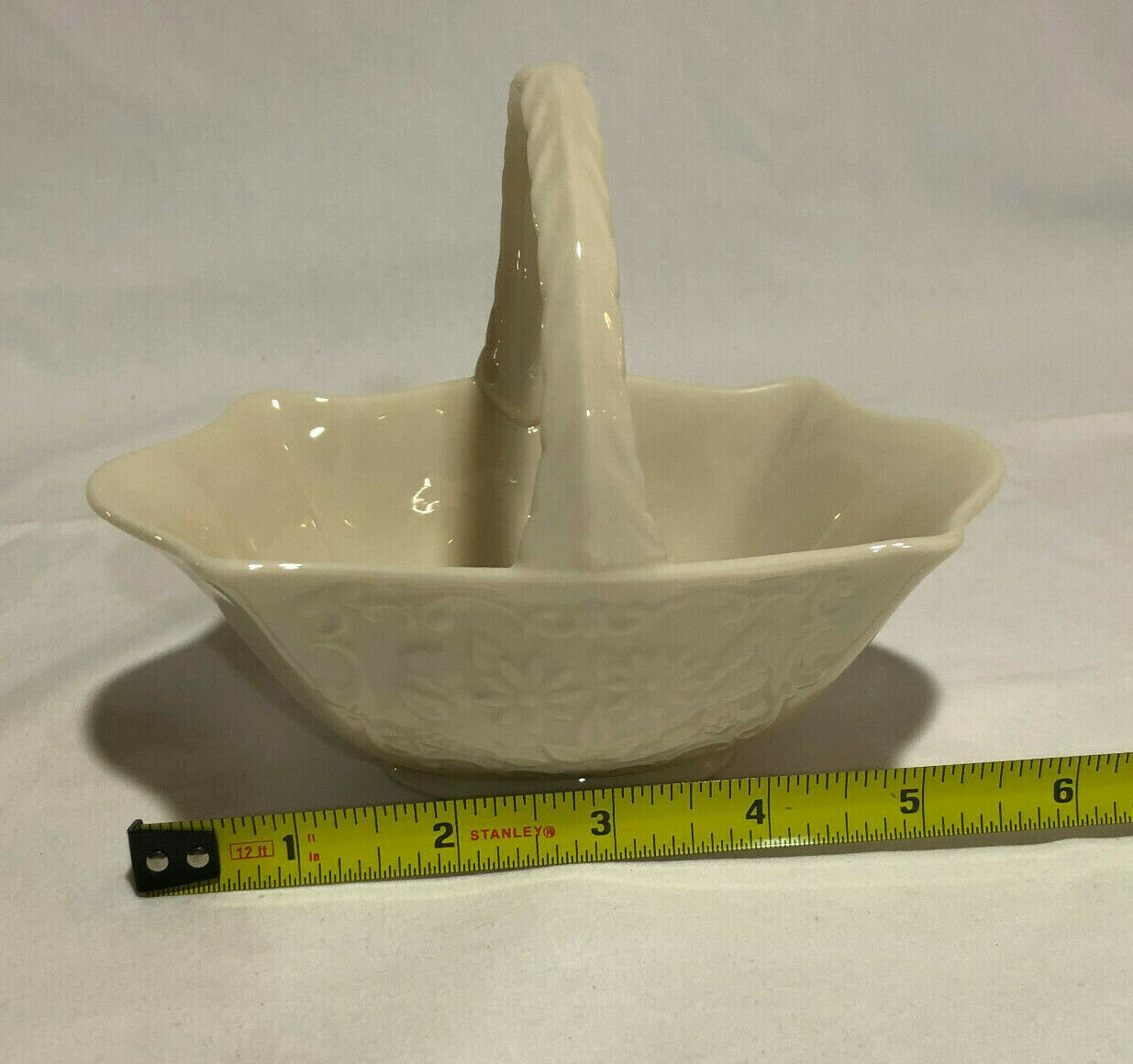 Lenox Basket Ivory Oval Porcelain Sans Souci Collection Small - Nostalgia 2 Now