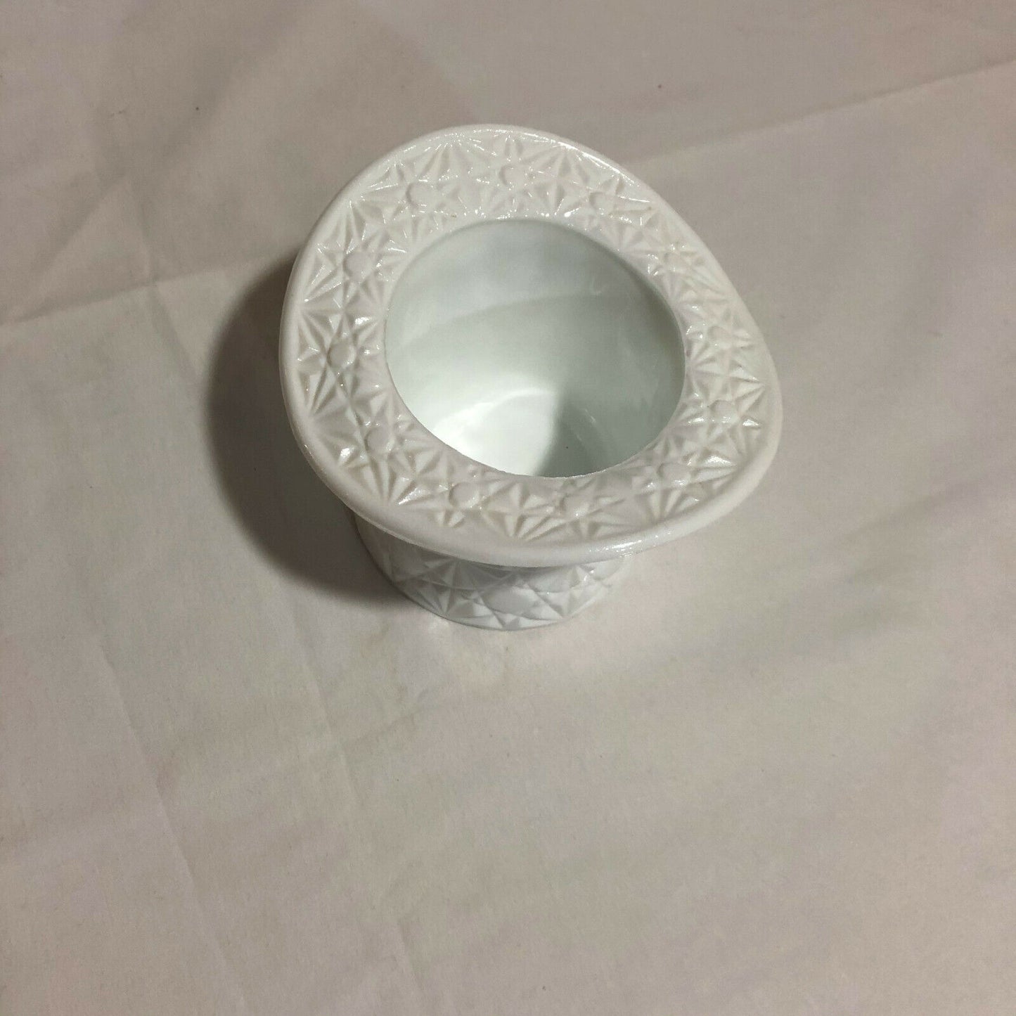 Vintage EMPIRE TOP HAT White Milk Glass - Hat of all Trades - Nostalgia 2 Now