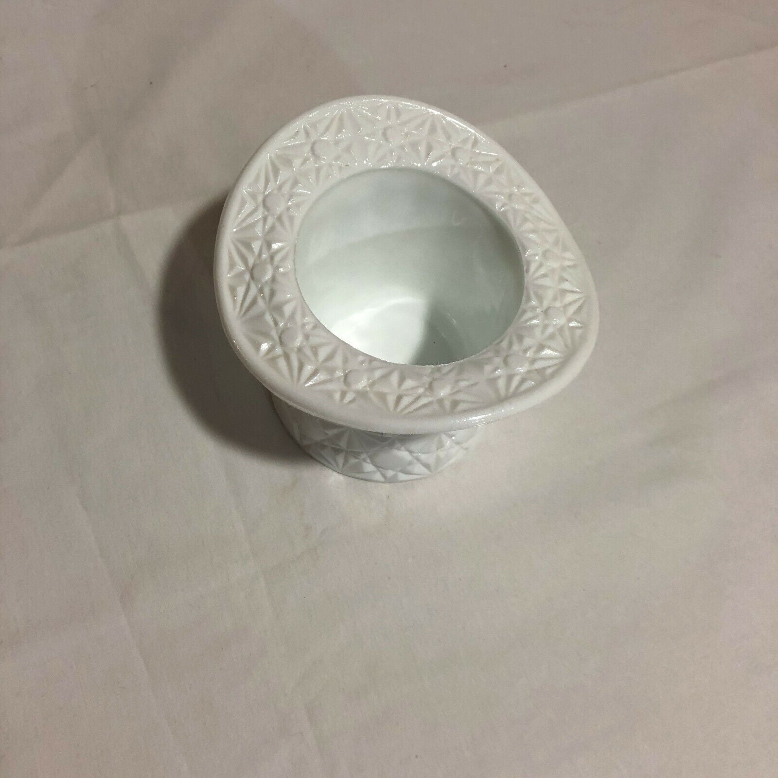 Vintage EMPIRE TOP HAT White Milk Glass - Hat of all Trades - Nostalgia 2 Now