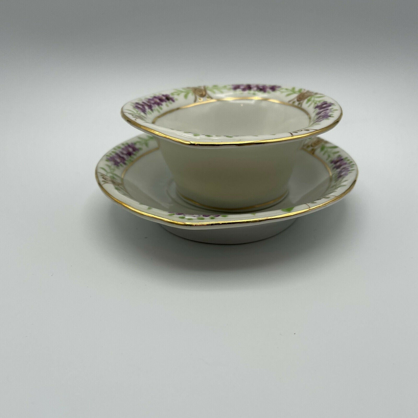 Vintage Hand Painted Nippon Bowl with Matching Plate - Nostalgia 2 Now