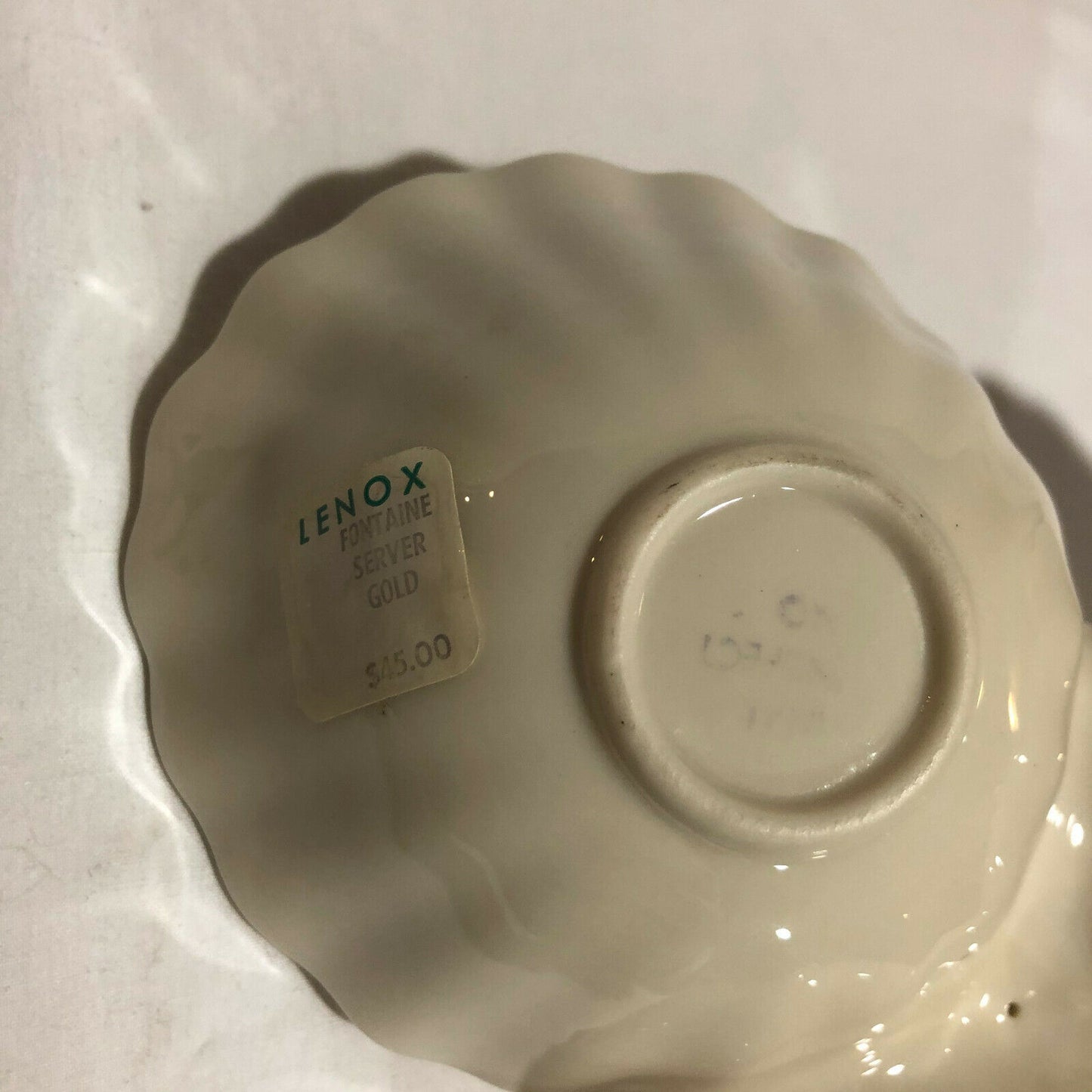 Lenox Ivory Fontaine Server Divided Dish with Gold Accents - Nostalgia 2 Now