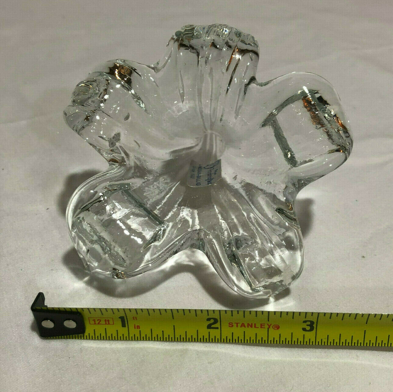 Vintage Langsam-Billig Handcrafted Blown Crystal Lily Simply Beautiful - Nostalgia 2 Now