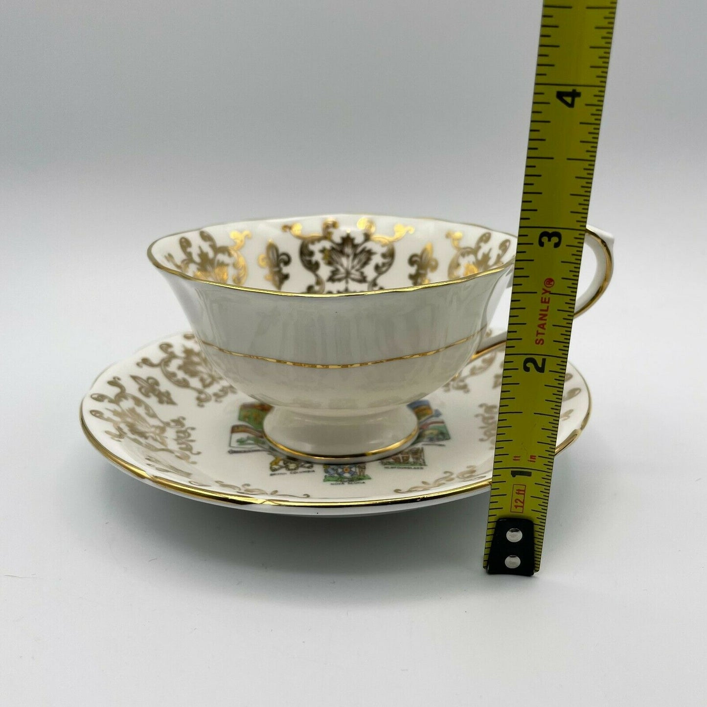 Vintage Canada Coats of Arms Cup & Saucer Set Paragon - Nostalgia 2 Now