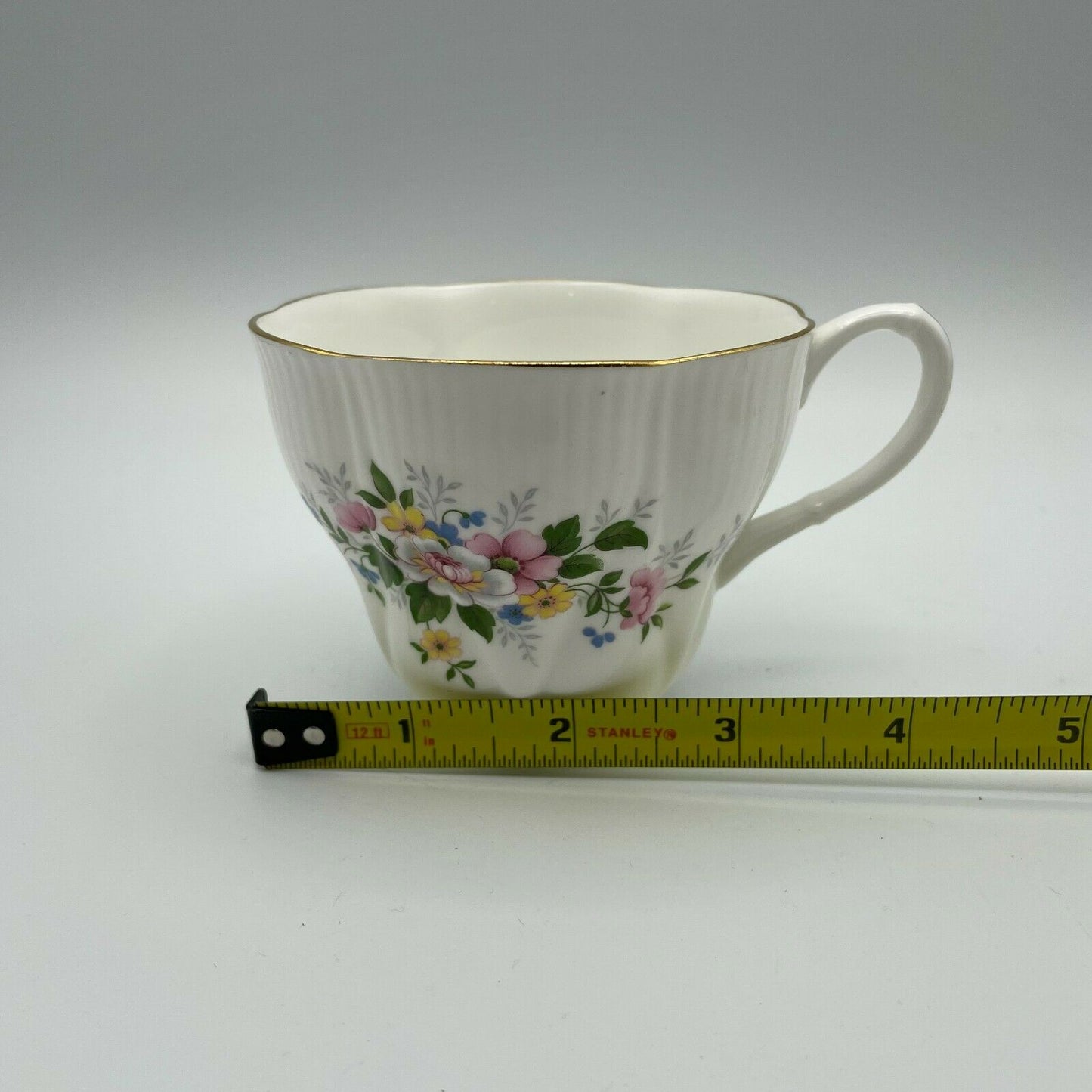 Royal Imperial Teacup & Saucer Pink, Yellow and Blue Floral Design - Nostalgia 2 Now