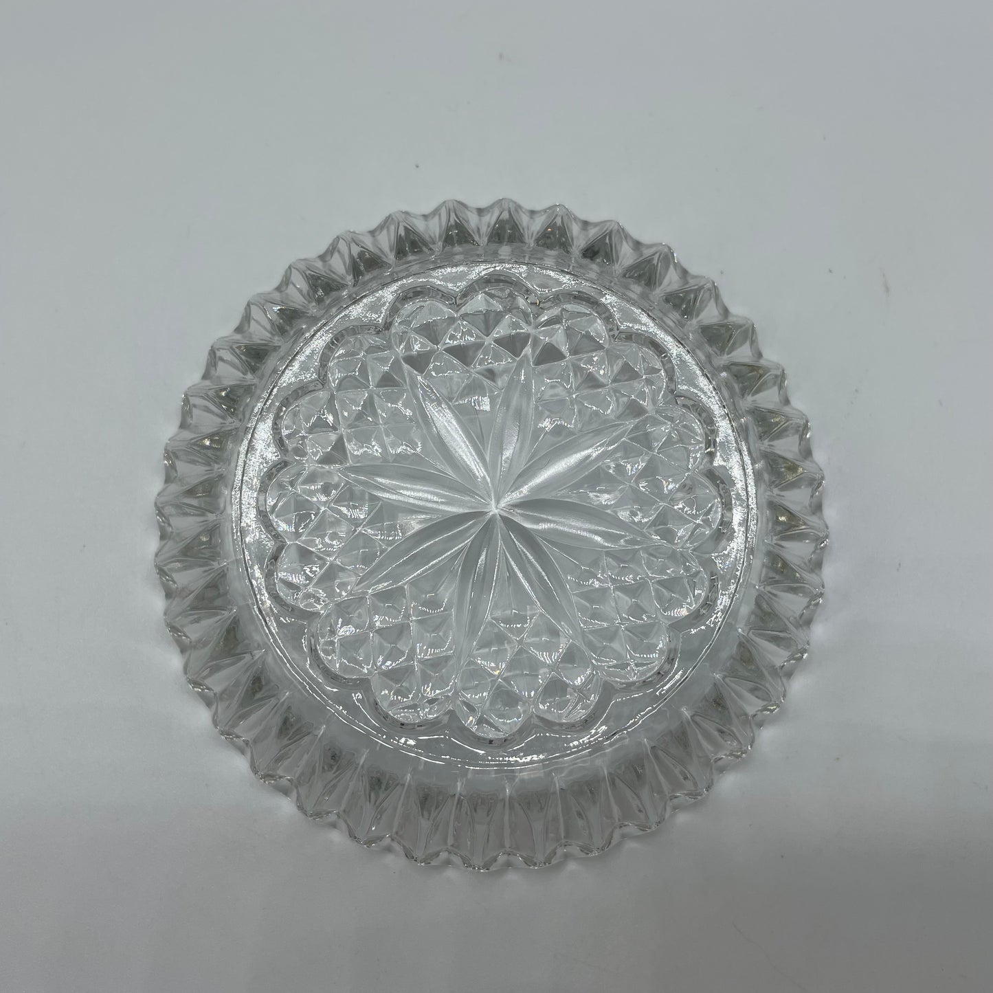 Frosted Rabbit Covered Glass Trinket Dish