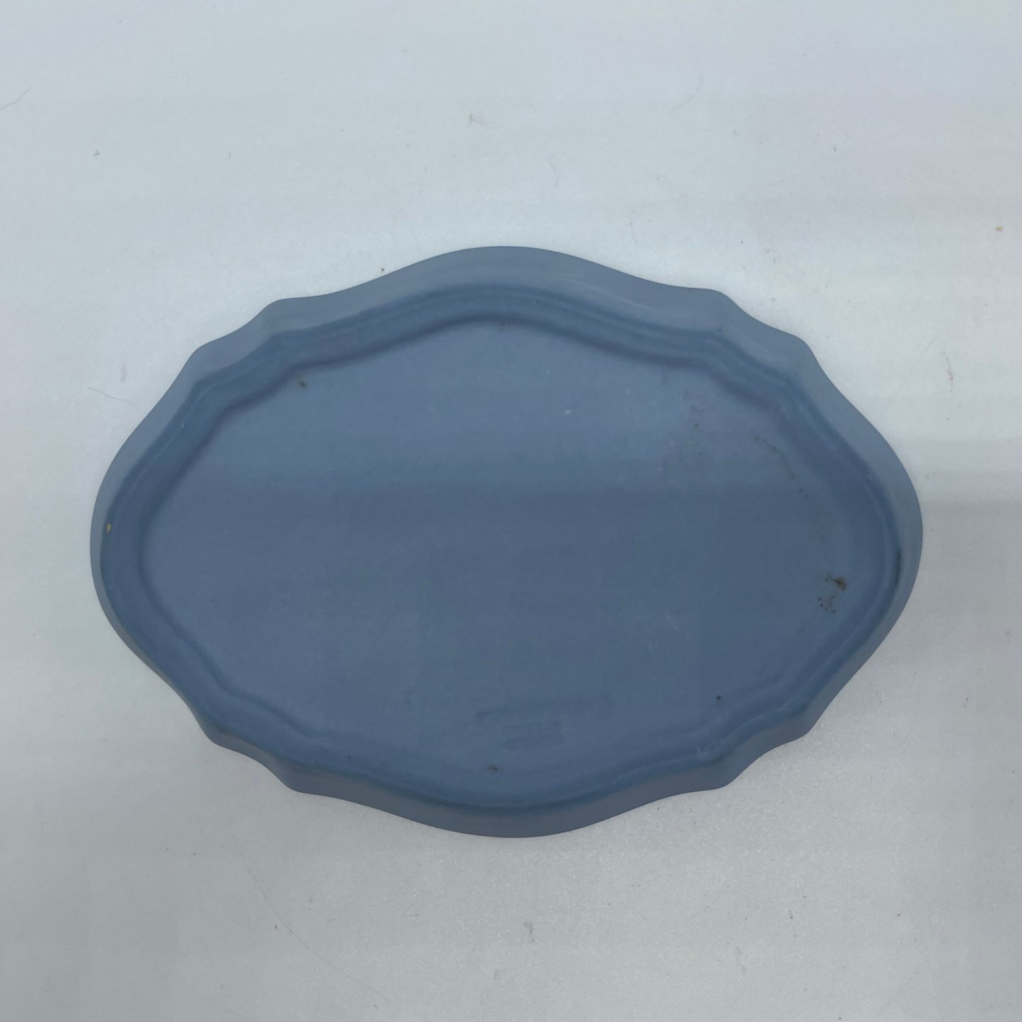 Wedgwood Jasperware Trinket Soap Dish Blue England Cherubs, Vintage