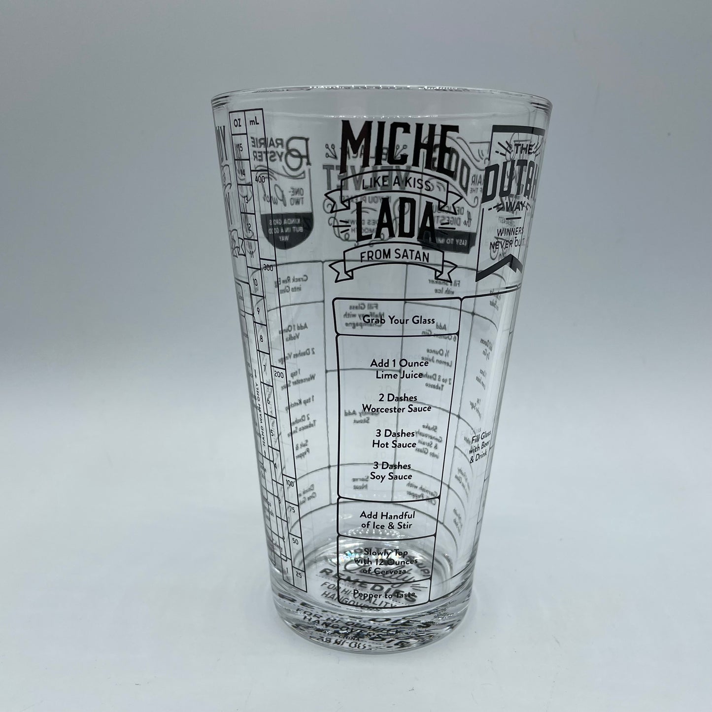 Bartender Cocktail Mixed Drink Recipe Shaker, Set of 2