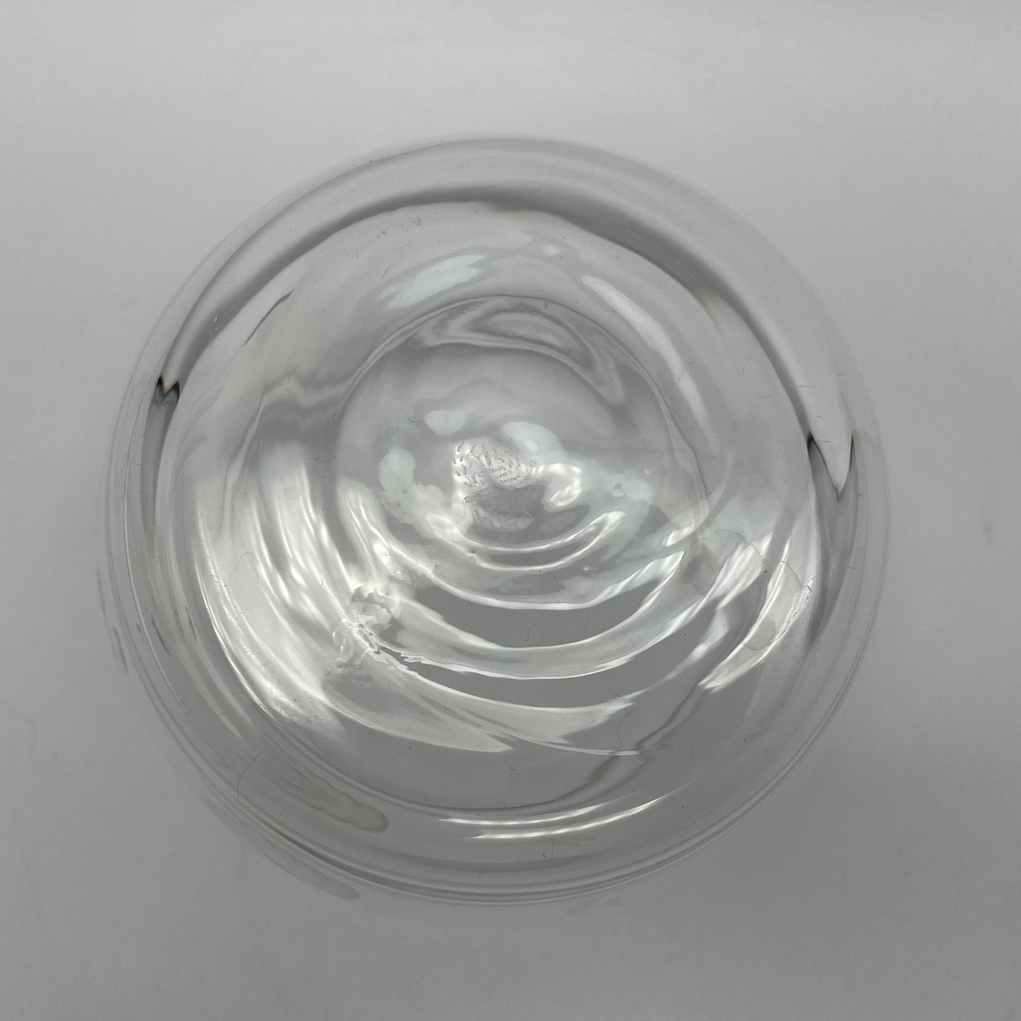 Lenox Crystal Small Round Bowl Etched Floral Design