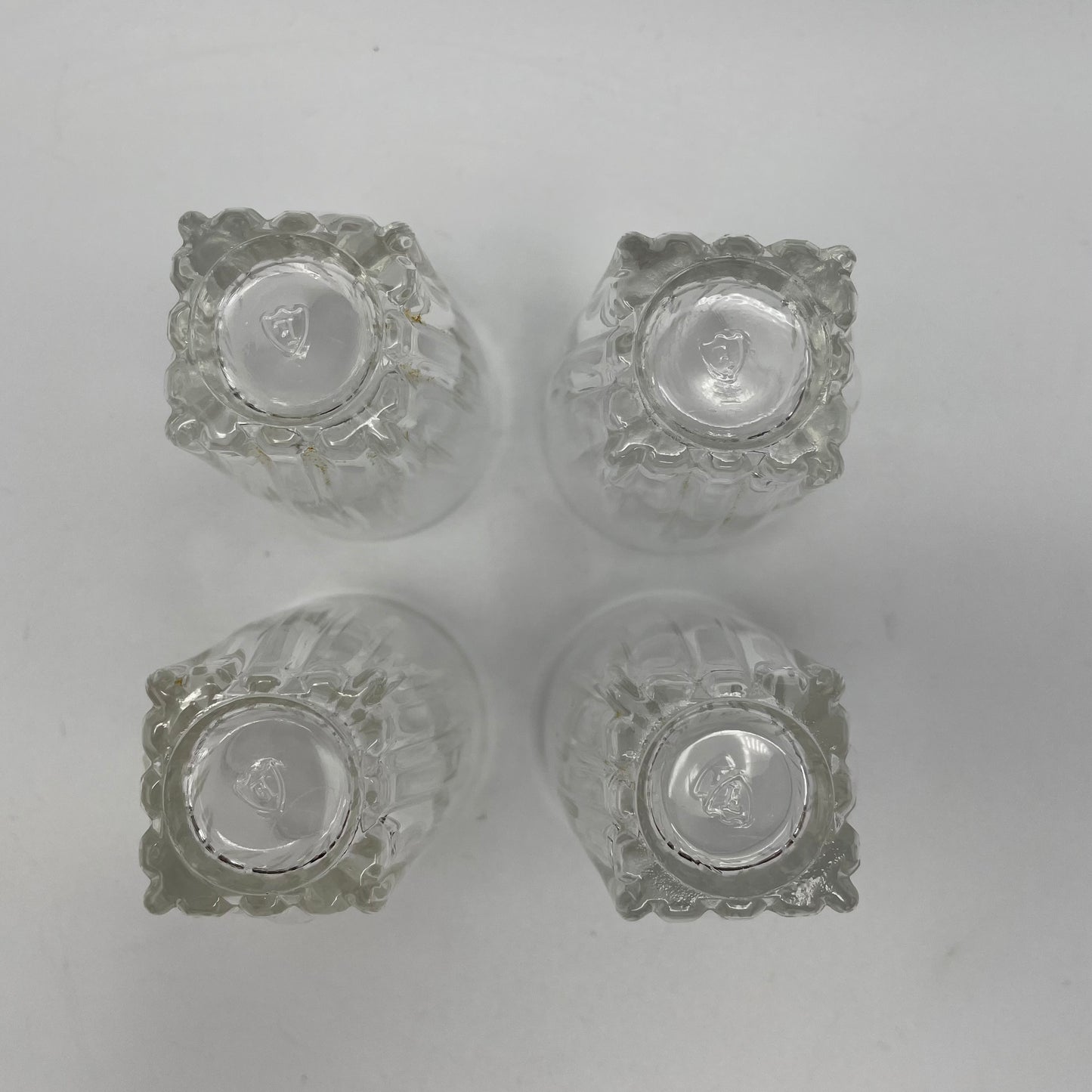 Vintage Federal Shot Glasses, Set of 4