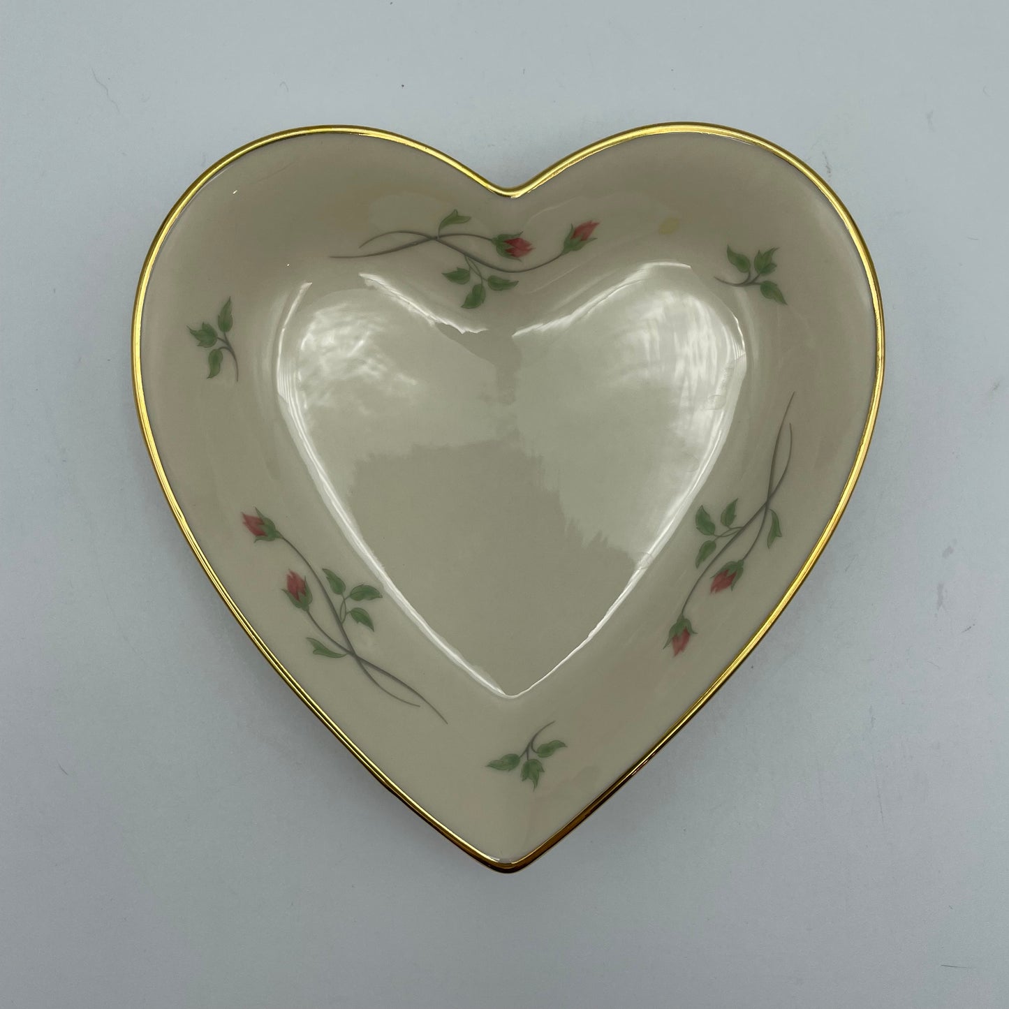 Lenox Rose Manor Heart Dish and Round Dish