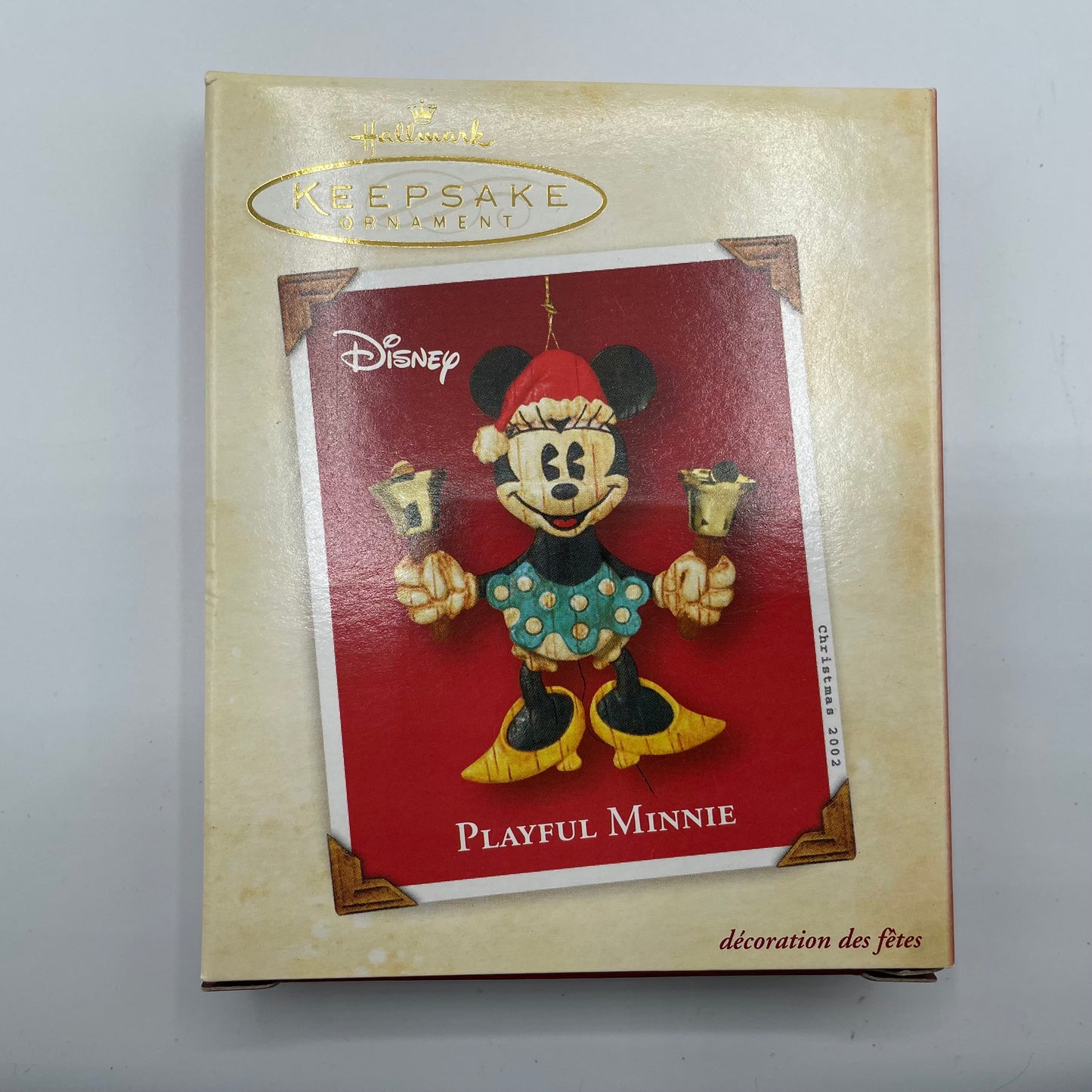 Hallmark Keepsake Ornament Playful Minnie Christmas 2002