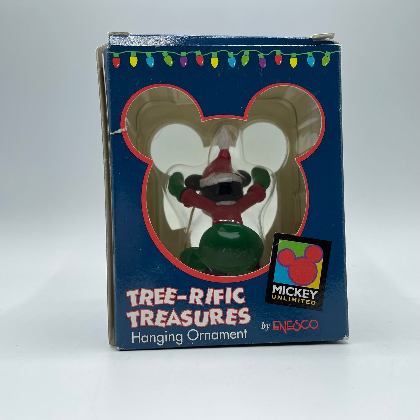 Disney Enesco Tree-rific Treasures Mickey Sledding Christmas Ornament