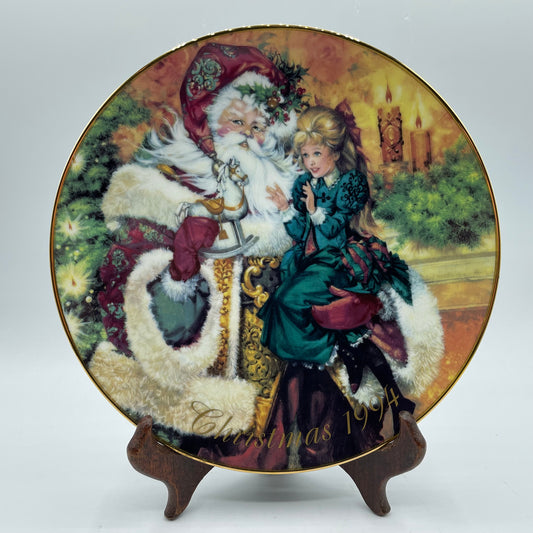 1994 Avon Christmas Collectors Plate The Wonder of Christmas