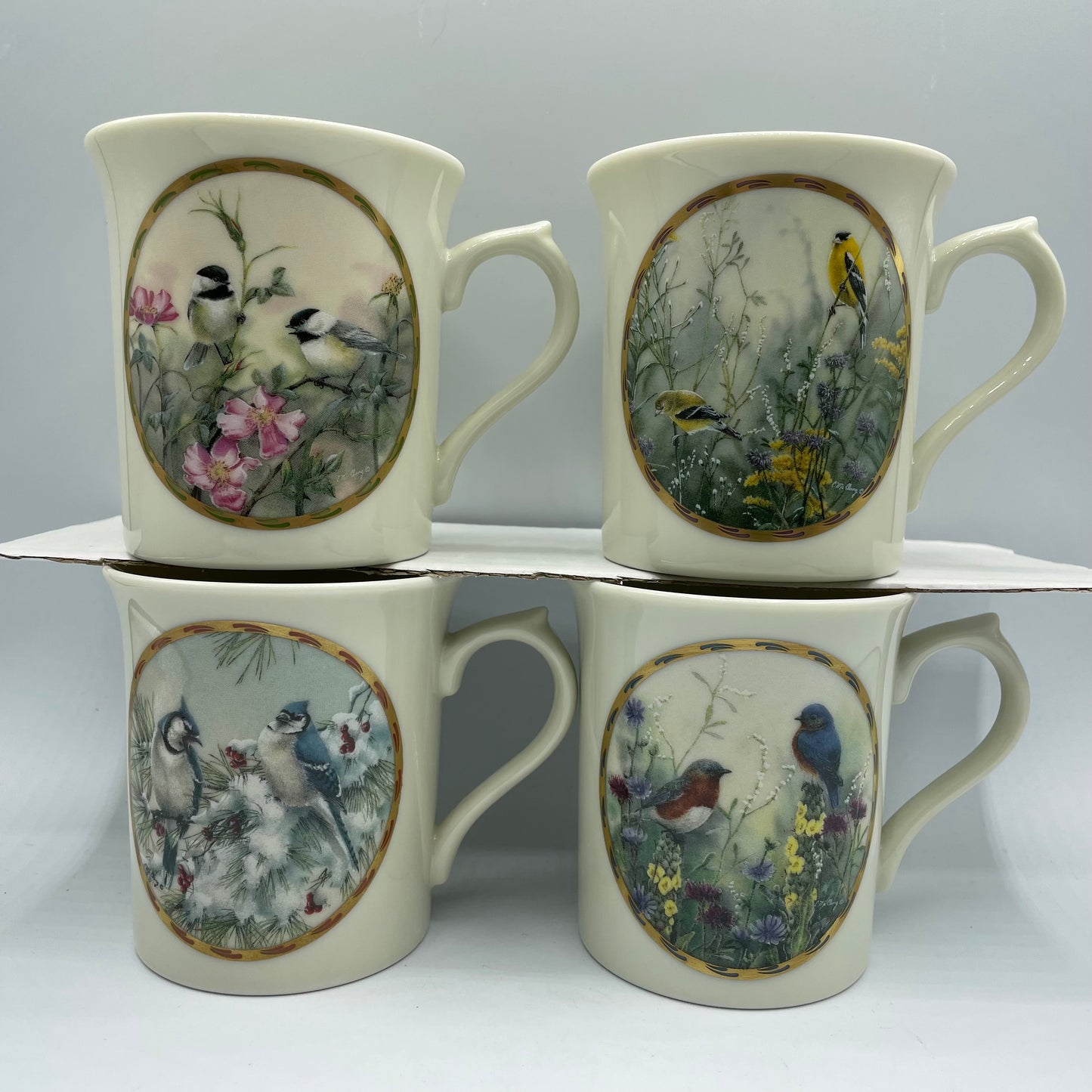 Vintage Lenox Catherine McClung Nature’s Collage Mug Collection