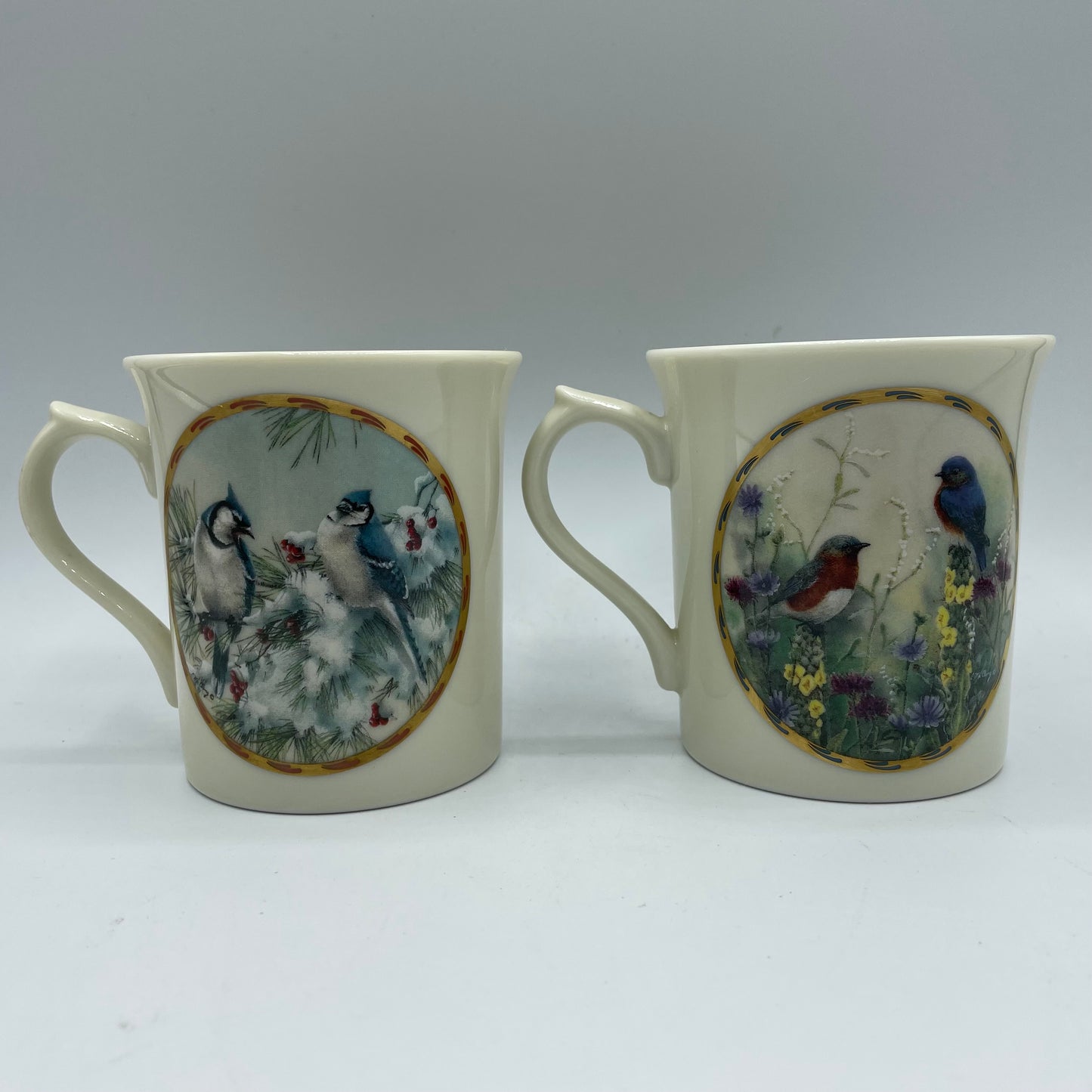 Vintage Lenox Catherine McClung Nature’s Collage Mug Collection