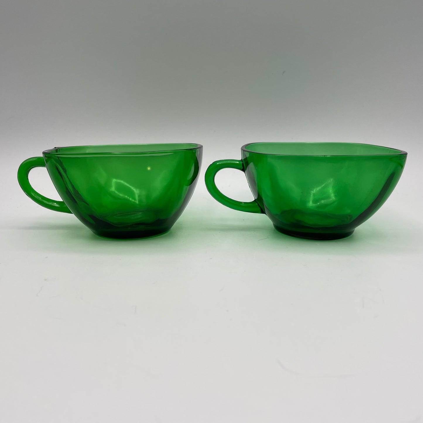 Anchor Hocking Green Charm Cups, Set of 4