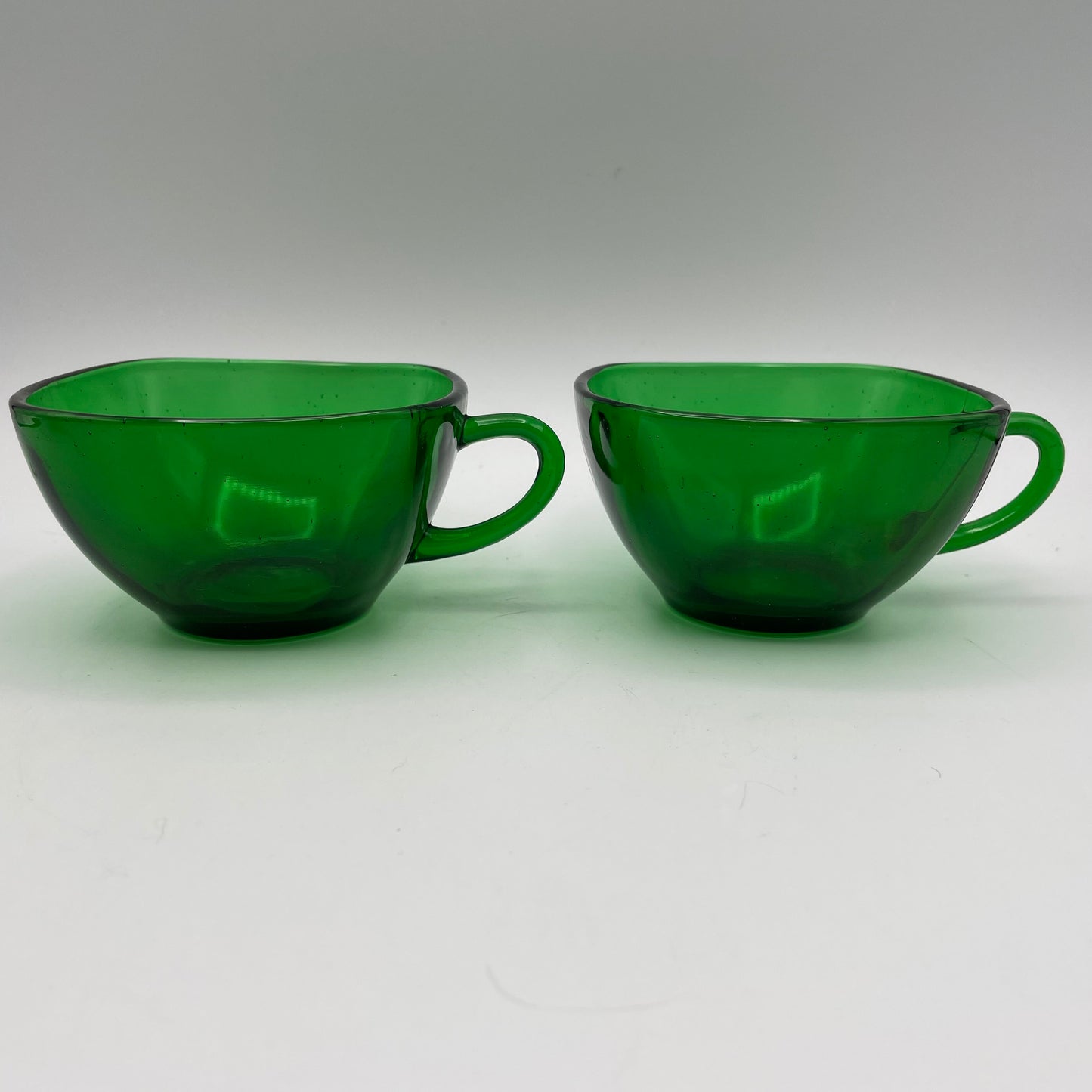 Anchor Hocking Green Charm Cups, Set of 4