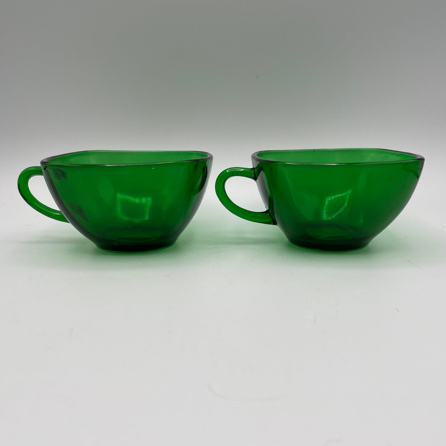 Anchor Hocking Green Charm Cups, Set of 4