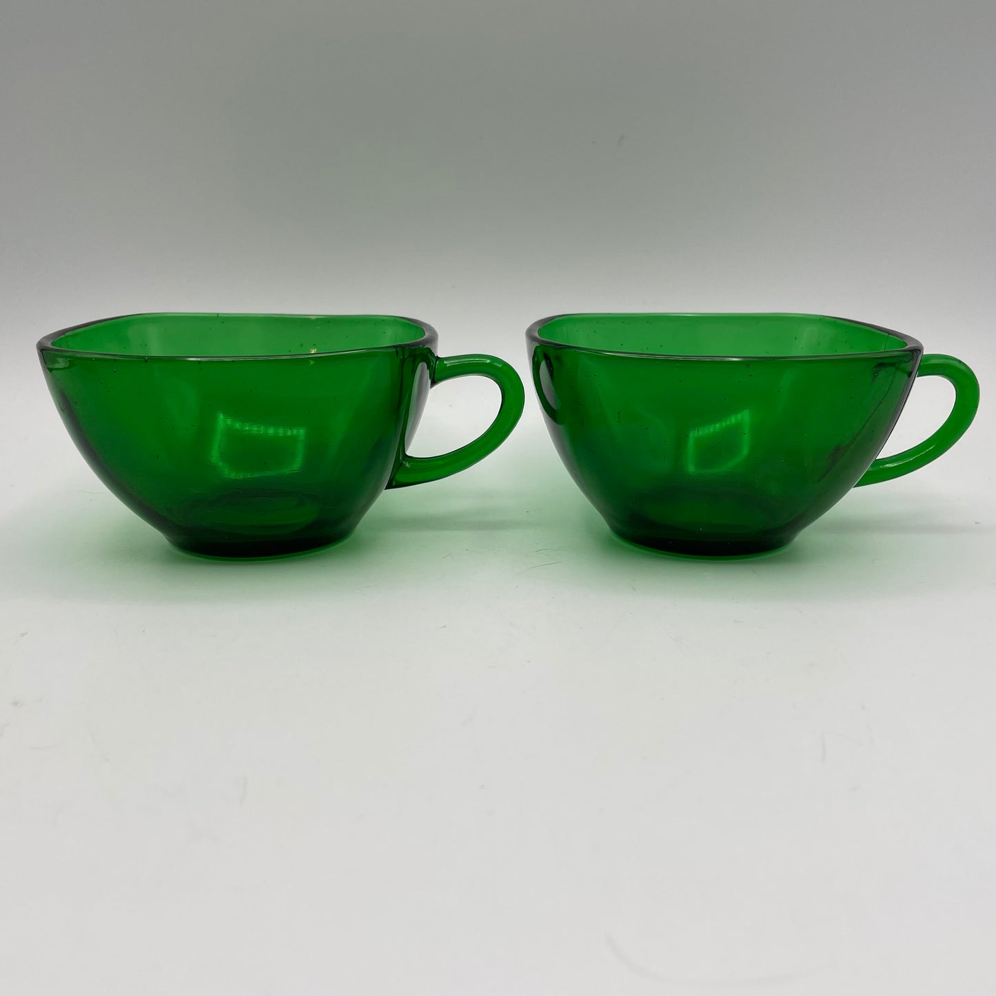 Anchor Hocking Green Charm Cups, Set of 4