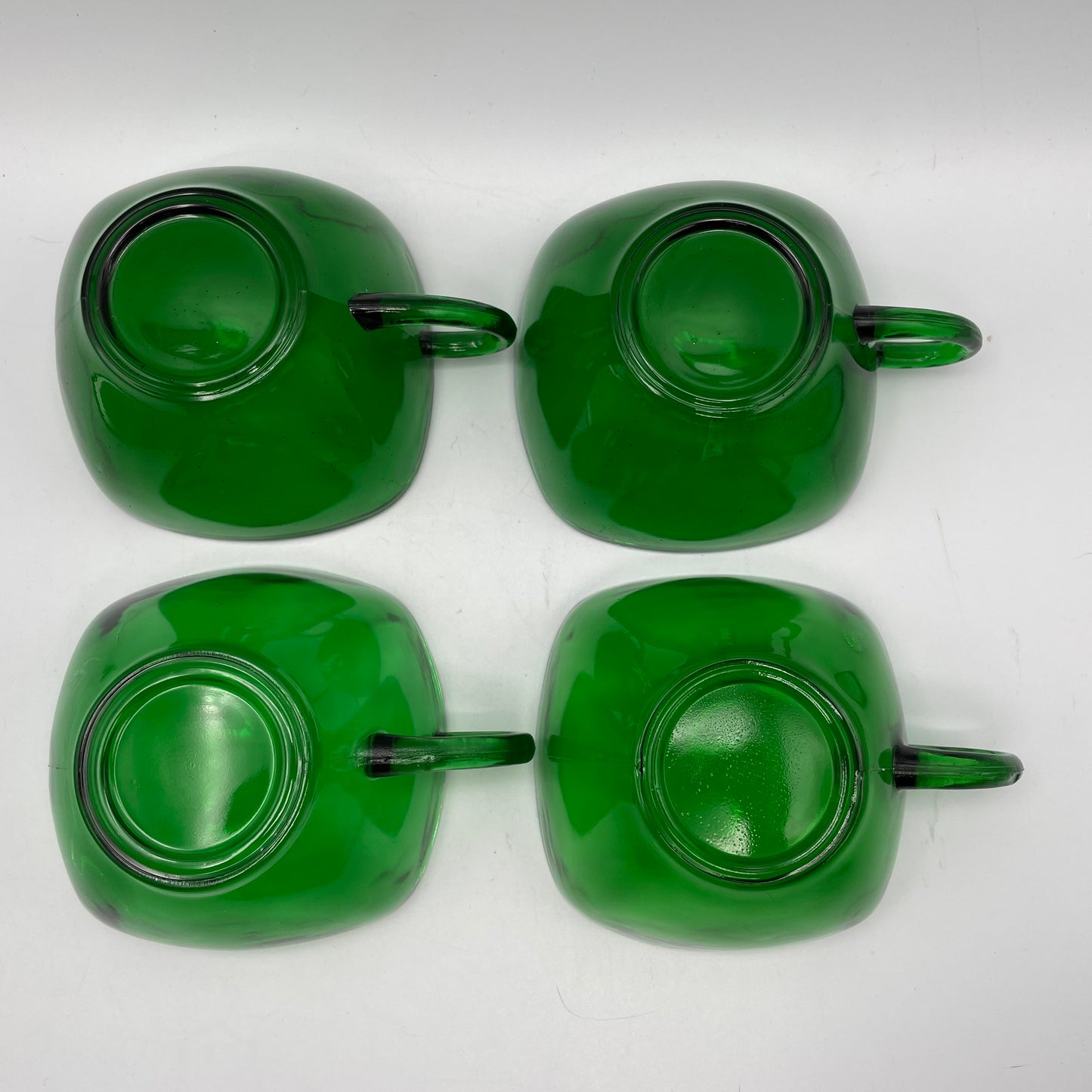 Anchor Hocking Green Charm Cups, Set of 4