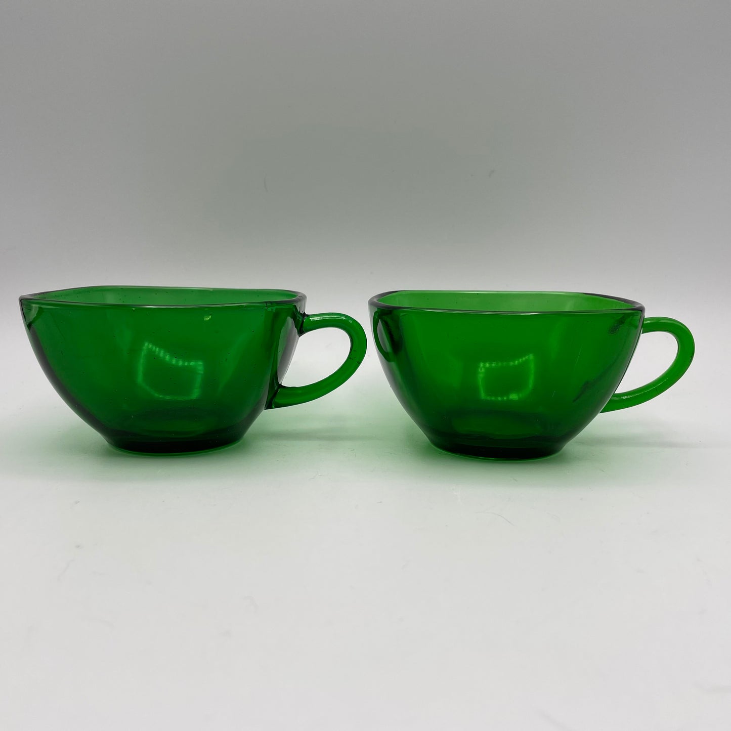 Anchor Hocking Green Charm Cups, Set of 2