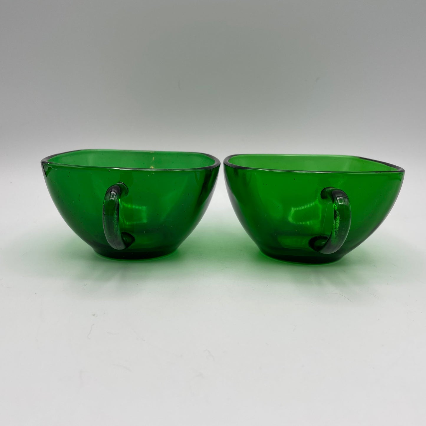 Anchor Hocking Green Charm Cups, Set of 2