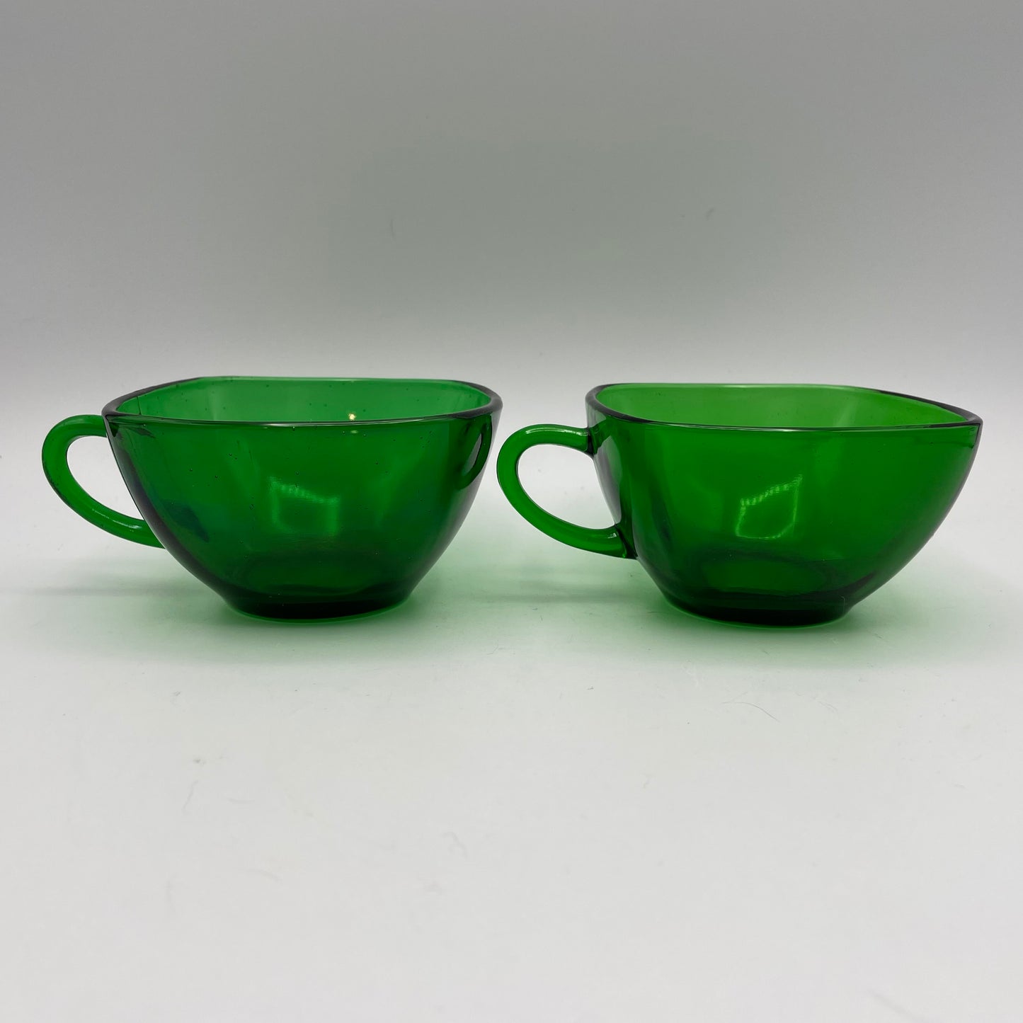 Anchor Hocking Green Charm Cups, Set of 2