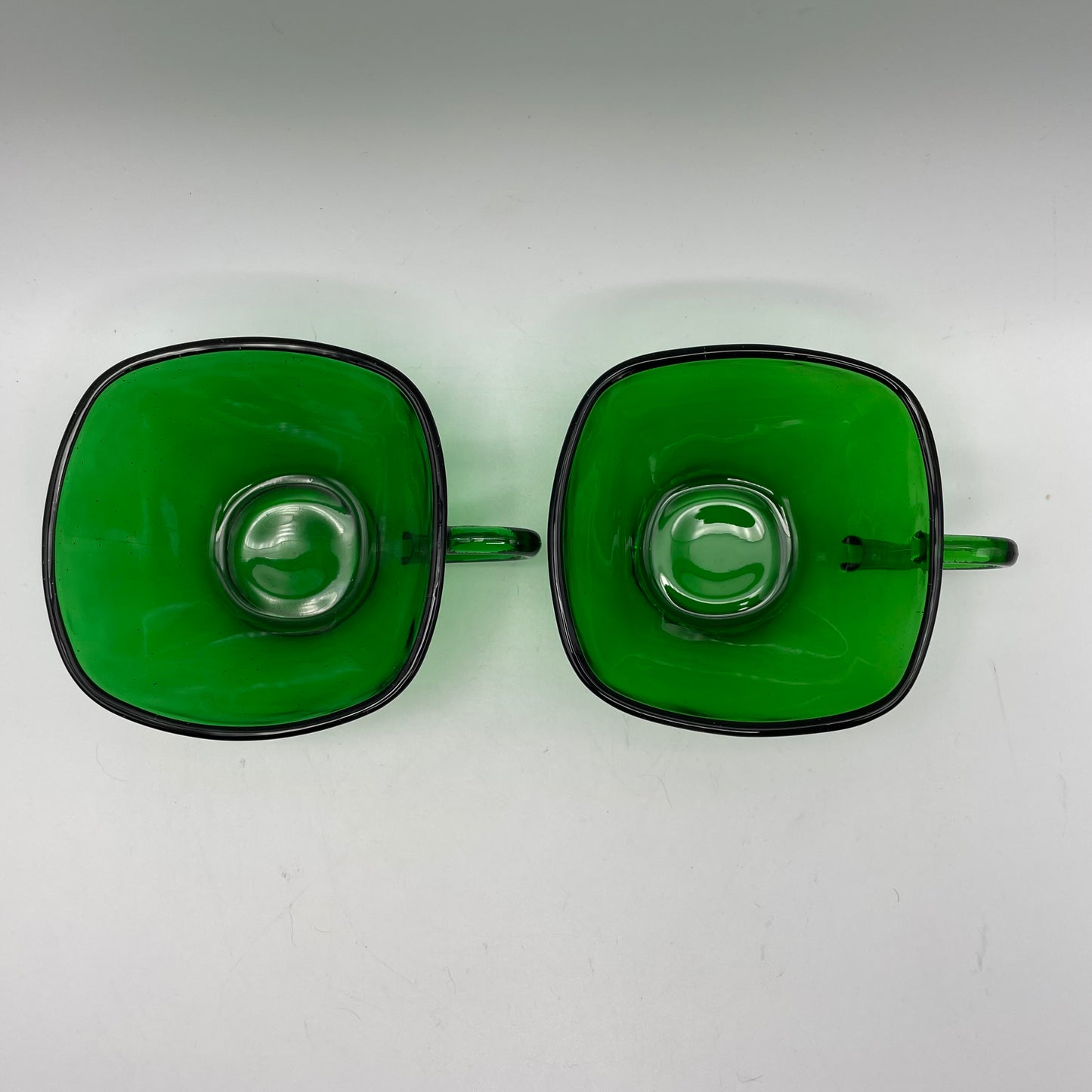 Anchor Hocking Green Charm Cups, Set of 2