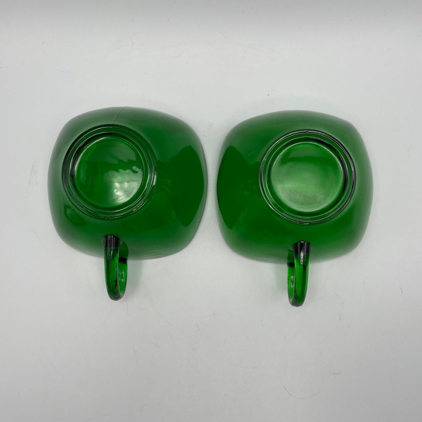 Anchor Hocking Green Charm Cups, Set of 2