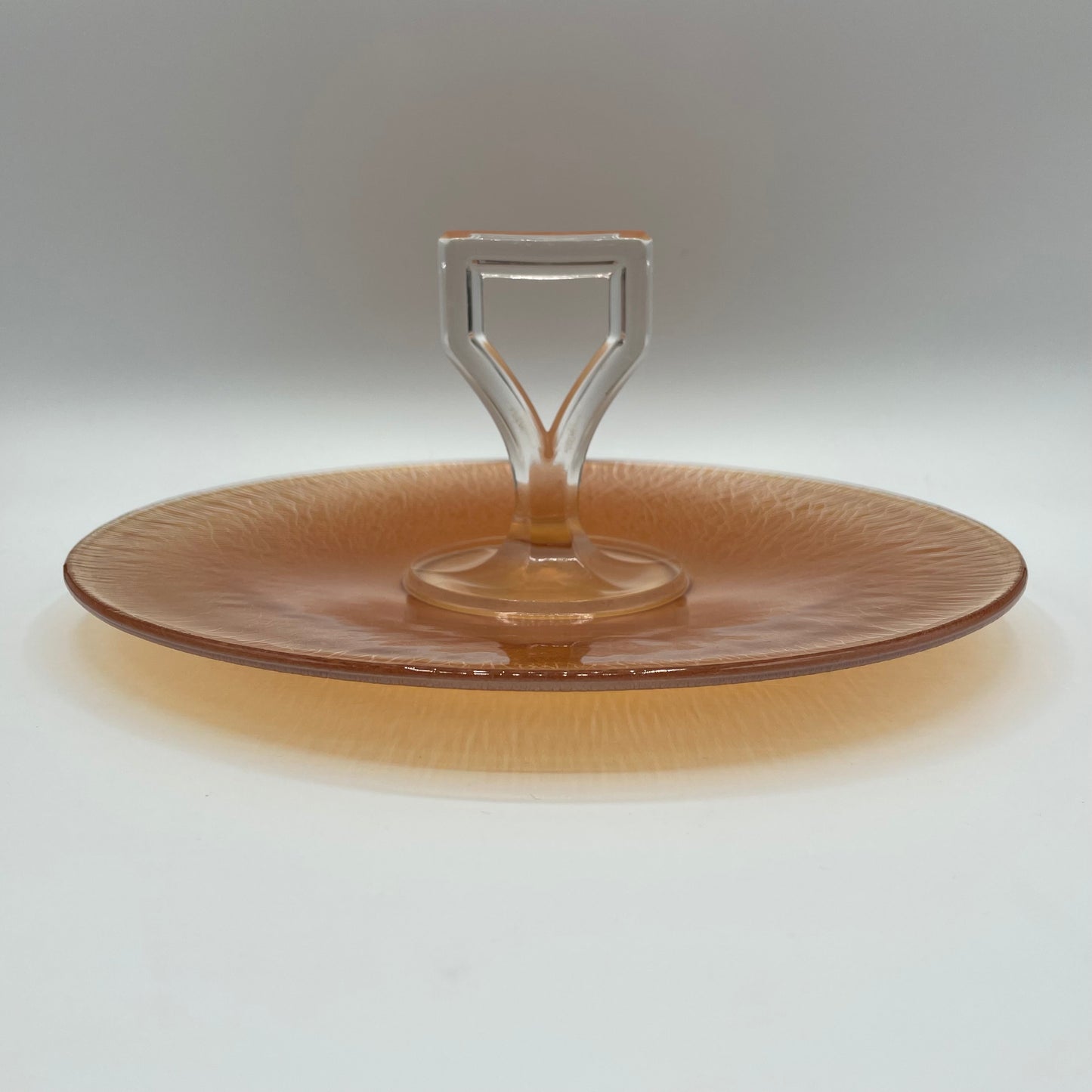 Imperial Carnival Glass Marigold Handled Server