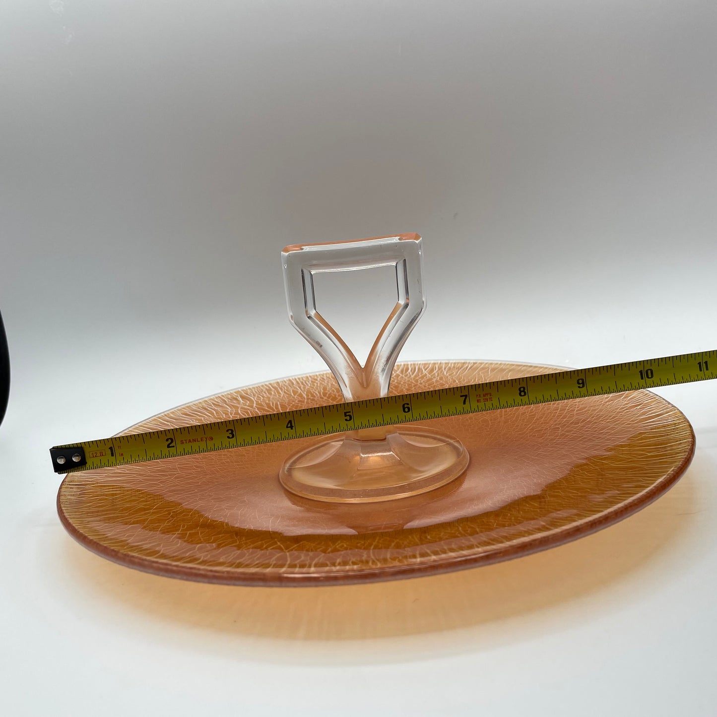 Imperial Carnival Glass Marigold Handled Server