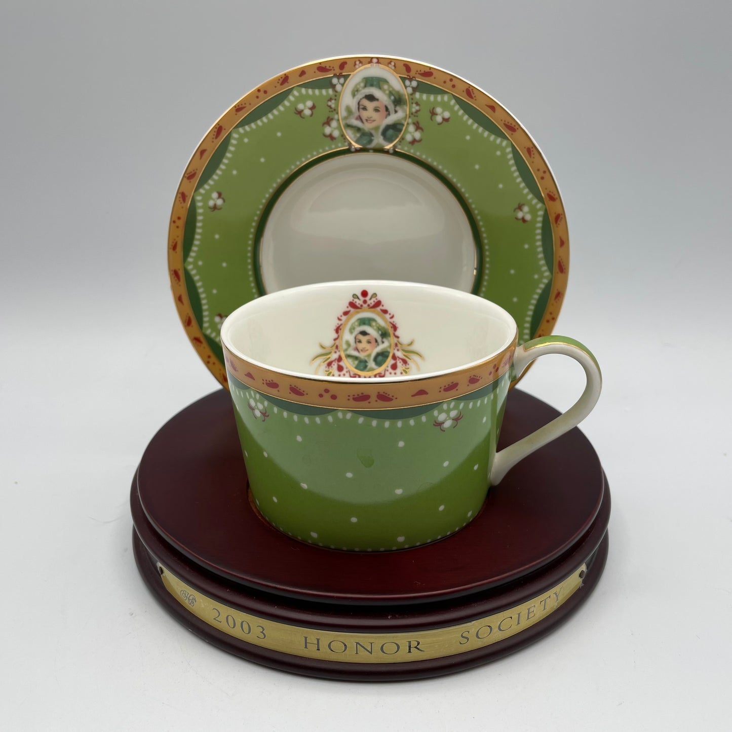 2003 Avon Honor Society Cup & Saucer with Stand