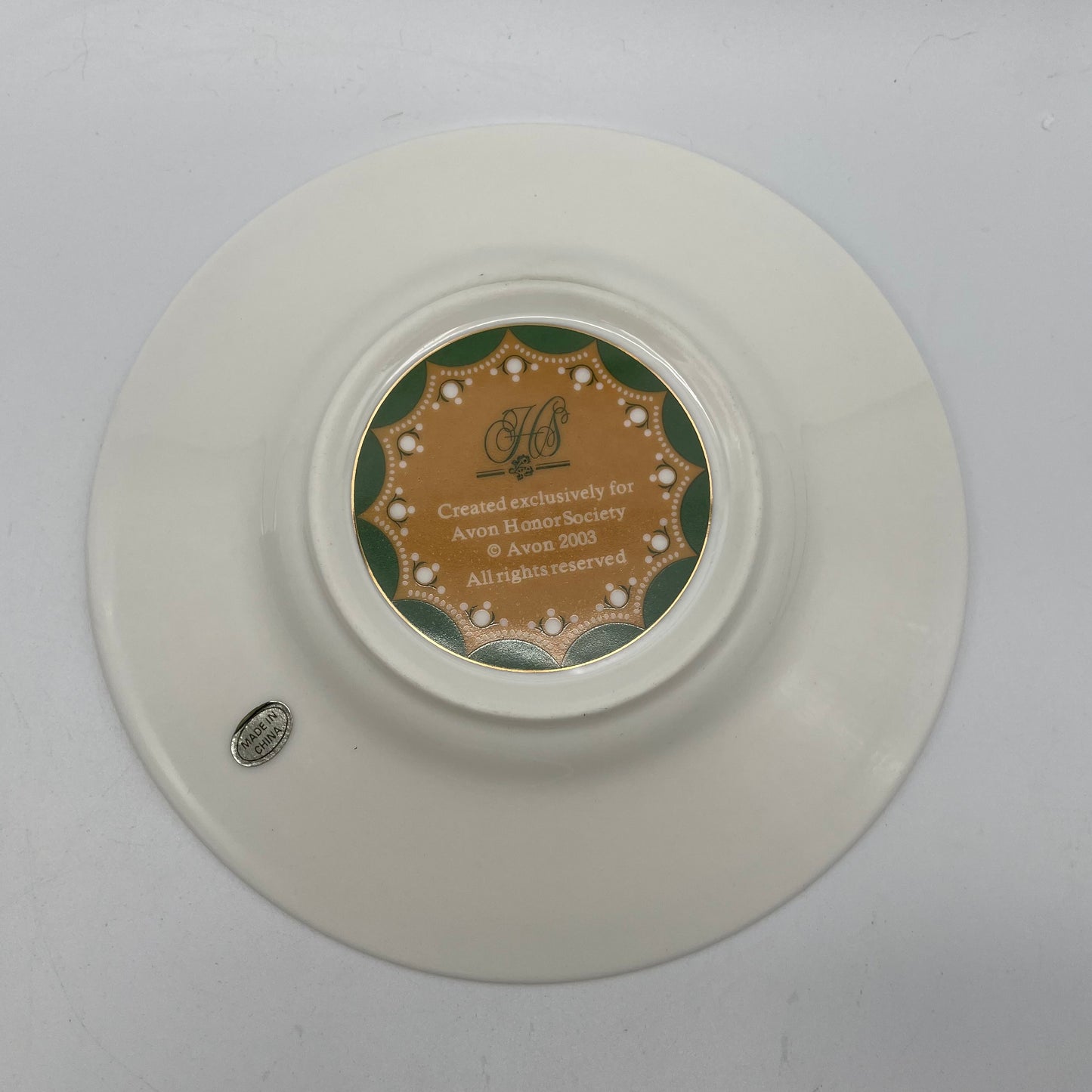 2003 Avon Honor Society Cup & Saucer with Stand