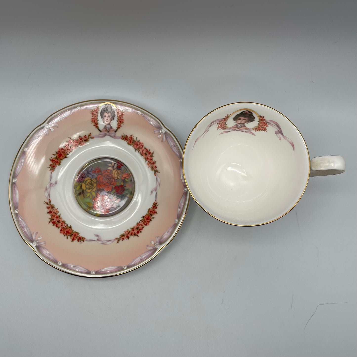 2000 Avon Honor Society Cup & Saucer with Stand