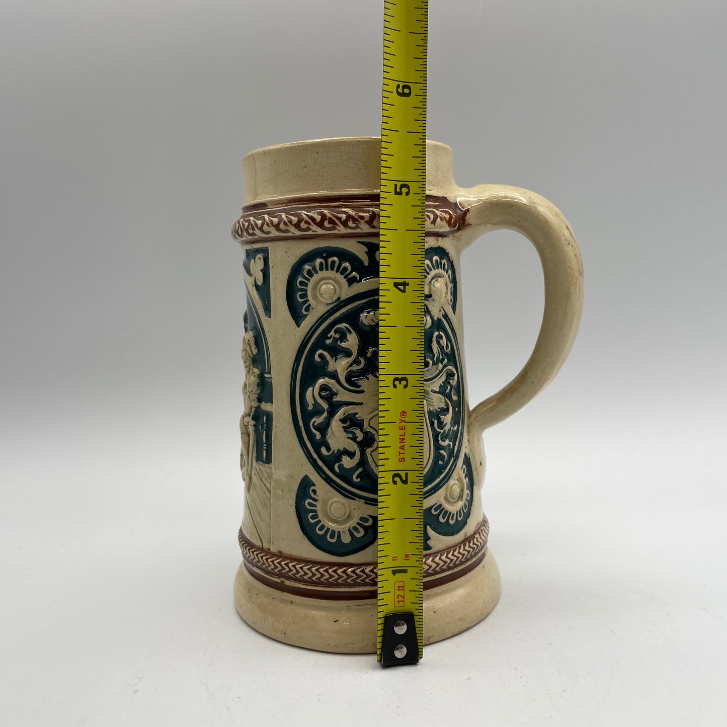 German Steins Different Scenes Vintage, Small, Set of 2