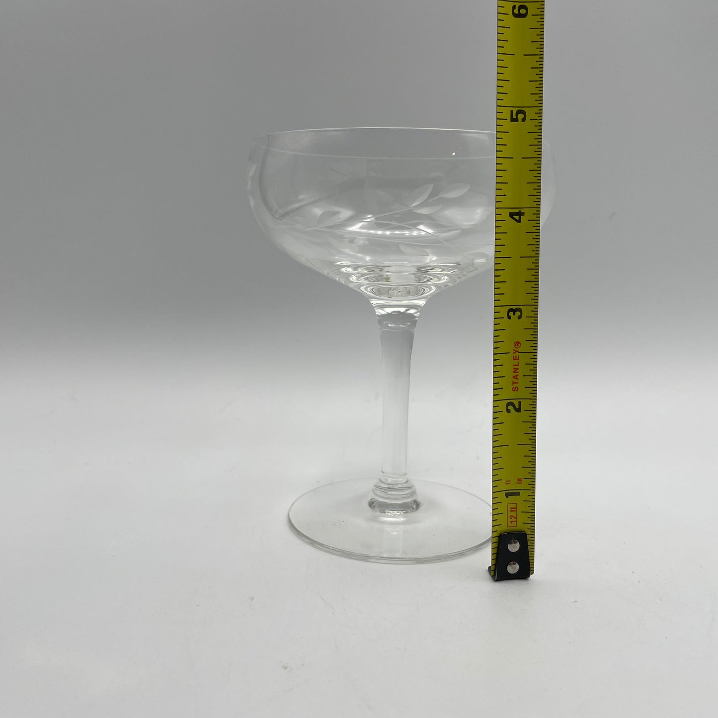 Princess House Champagne/Sherbet Glasses, Heritage Design, Set of 4