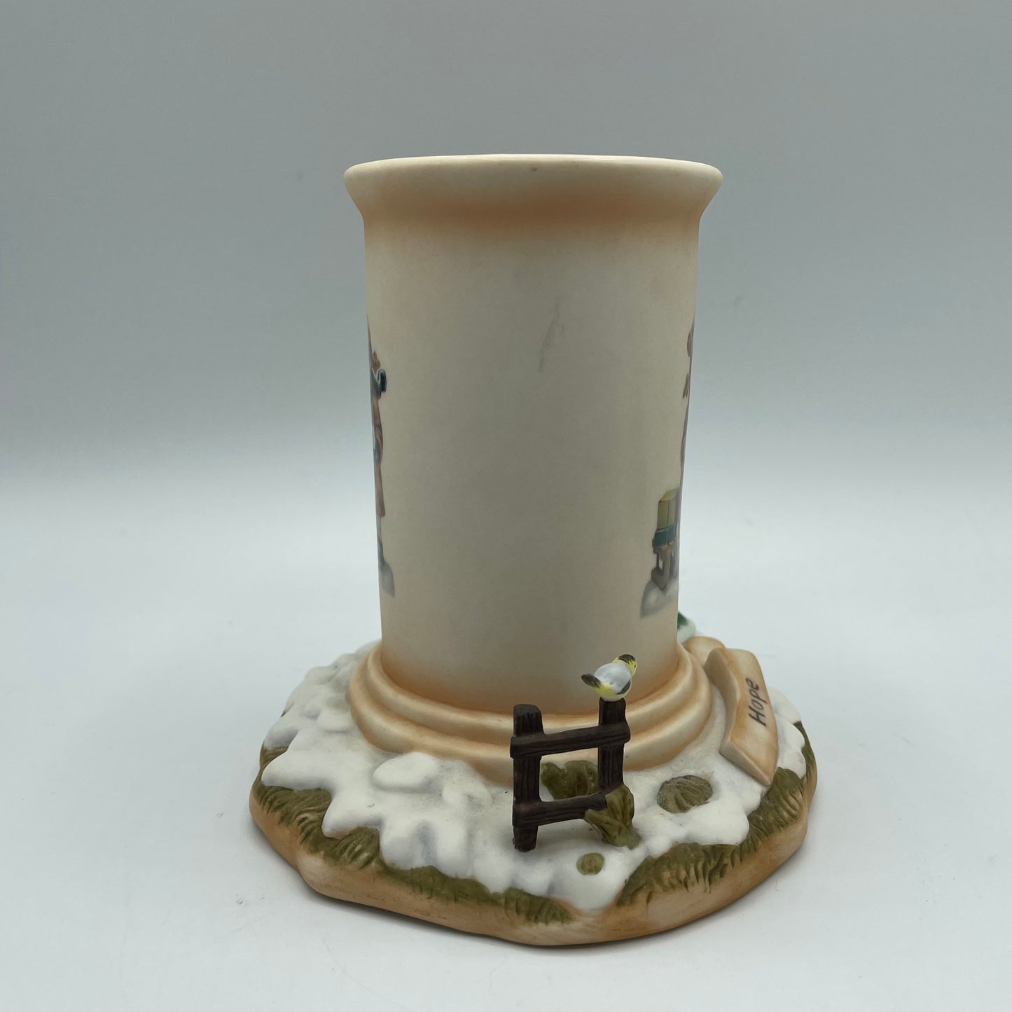 Bradford Exchange Candle Holder 'Hope- Warm Glow of Winter" Limited Edition