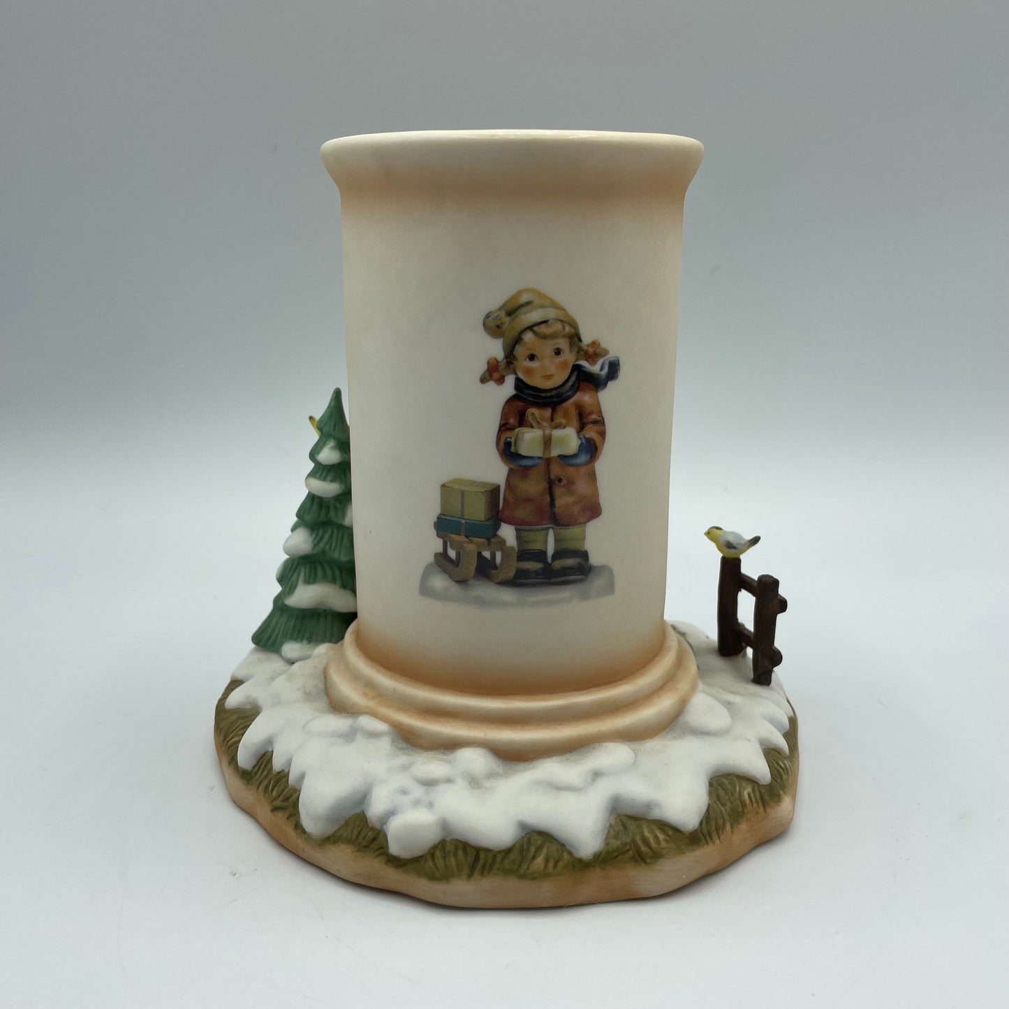 Bradford Exchange Candle Holder 'Hope- Warm Glow of Winter" Limited Edition