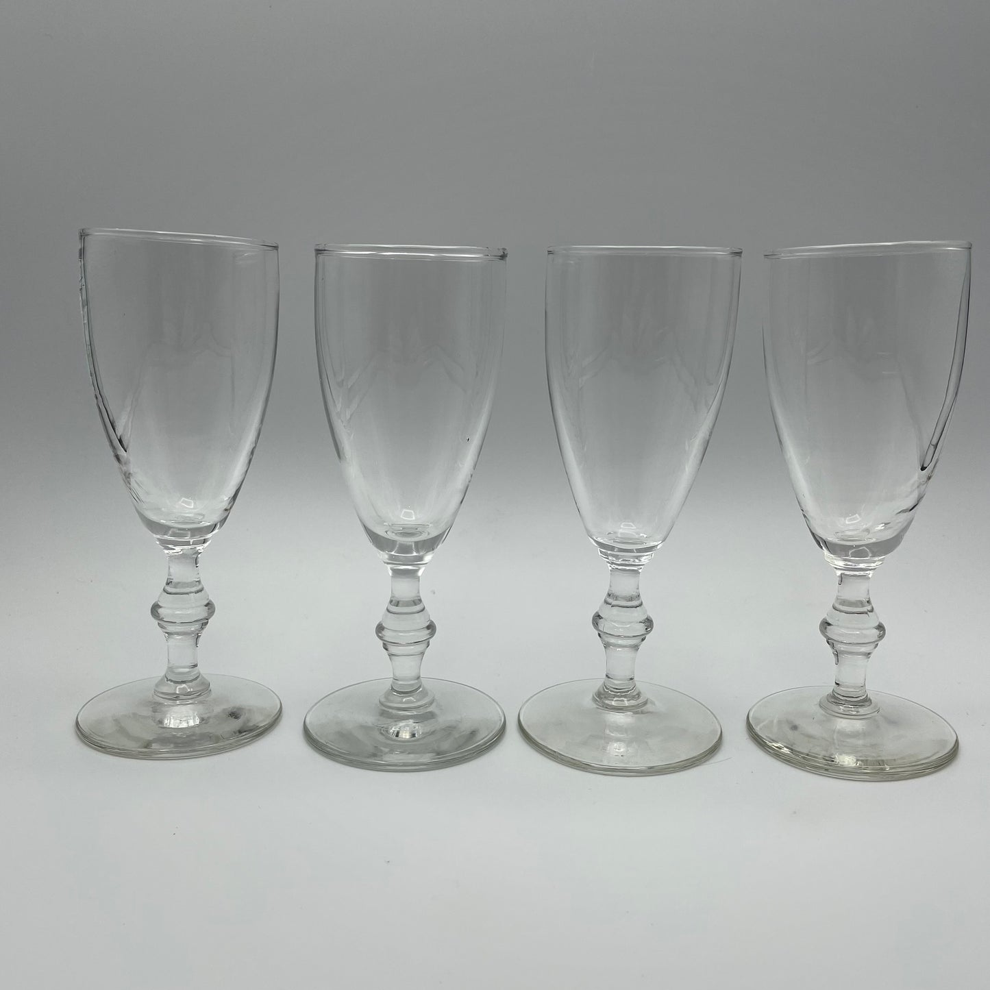 Vintage Libbey Whiskey Sour Glasses Georgian Pattern, set of 4