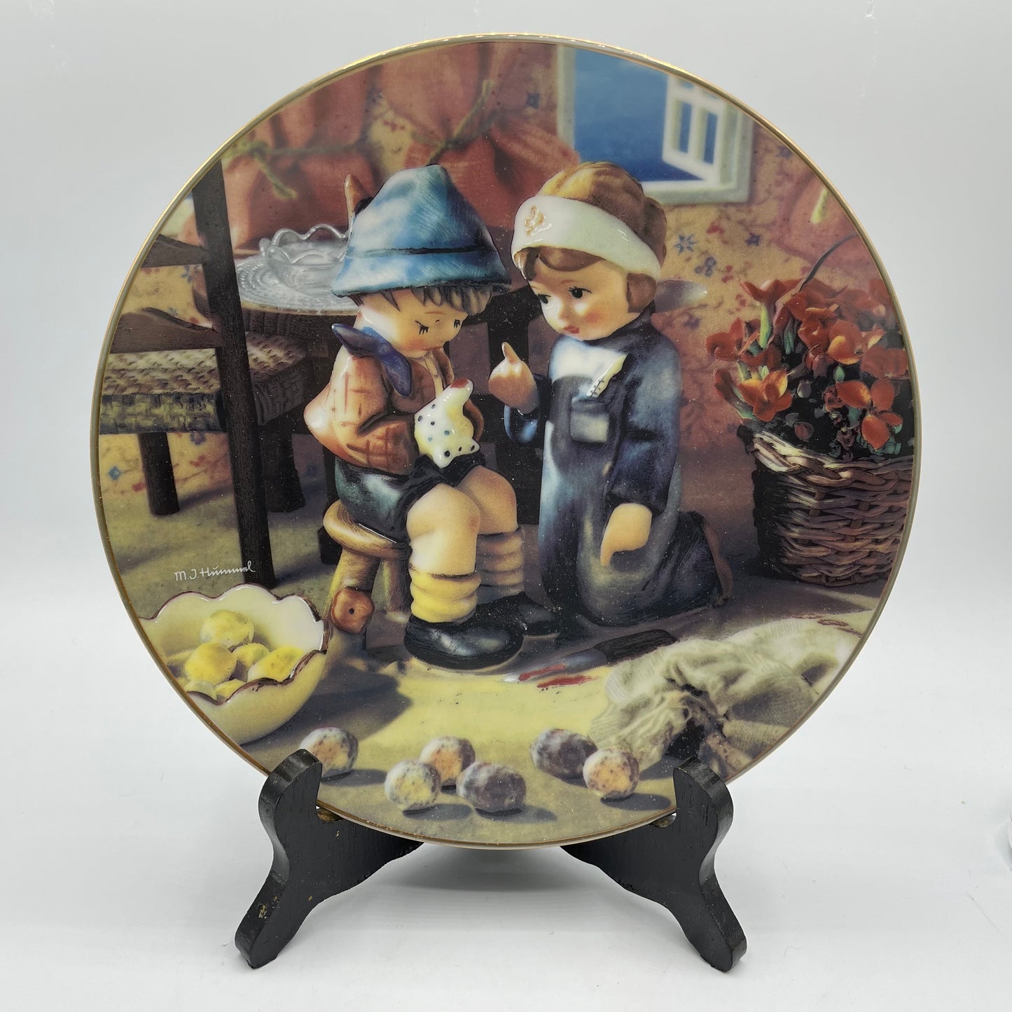 M.J. Hummel "Tender Loving Care" Little Companions Plate Collection