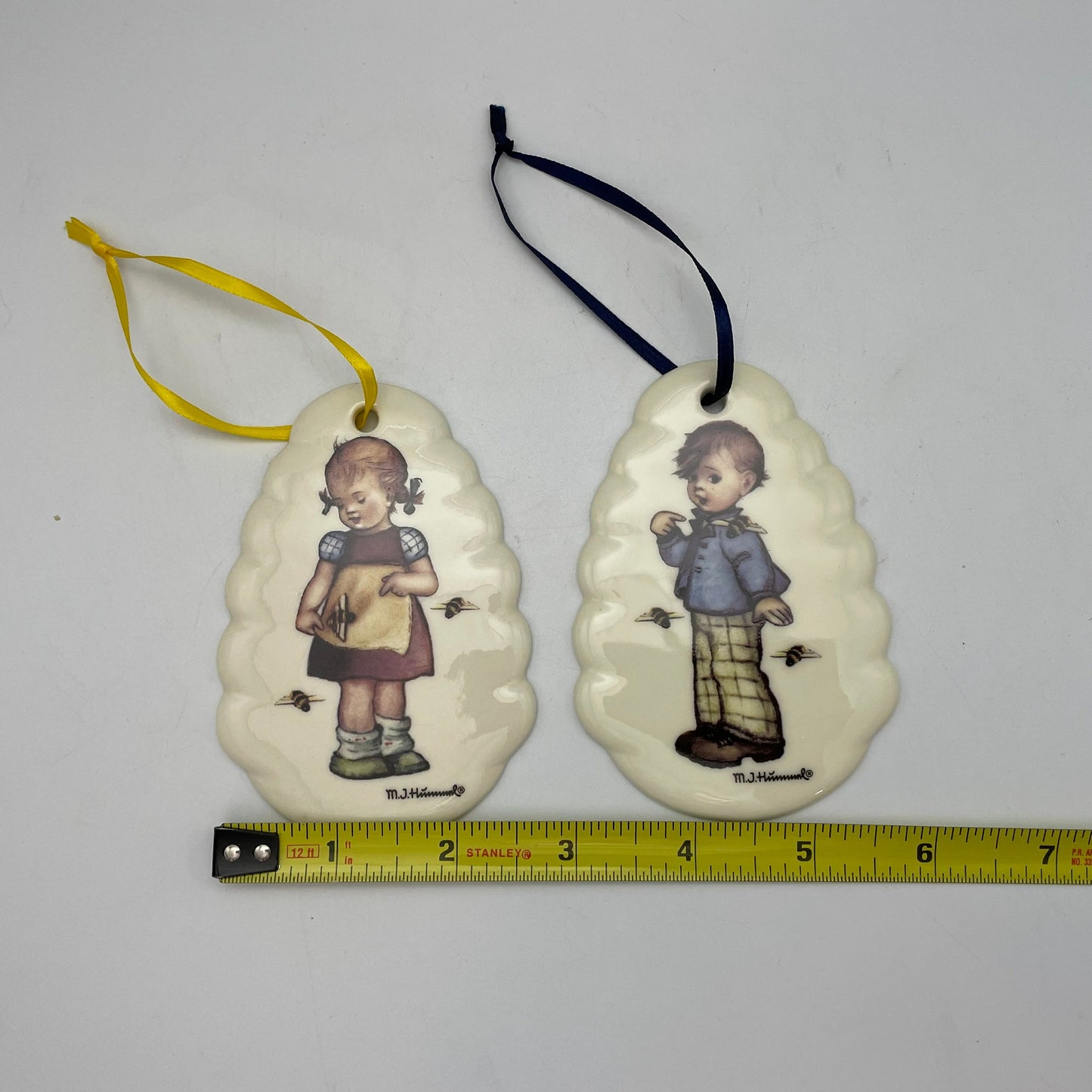 M.J. Hummel Club "Welcome Home" Ornaments 2014 & 2015, Set of 2