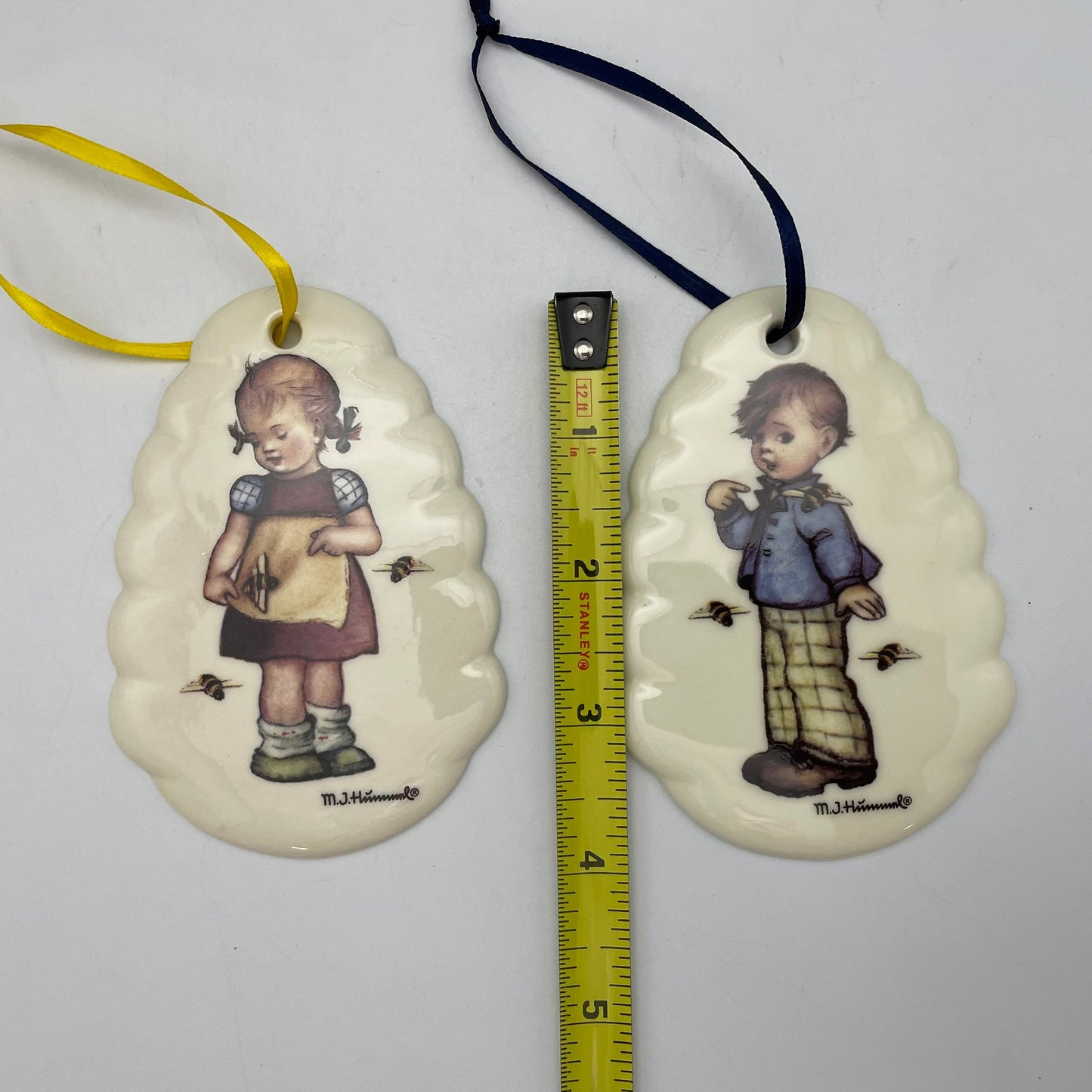 M.J. Hummel Club "Welcome Home" Ornaments 2014 & 2015, Set of 2